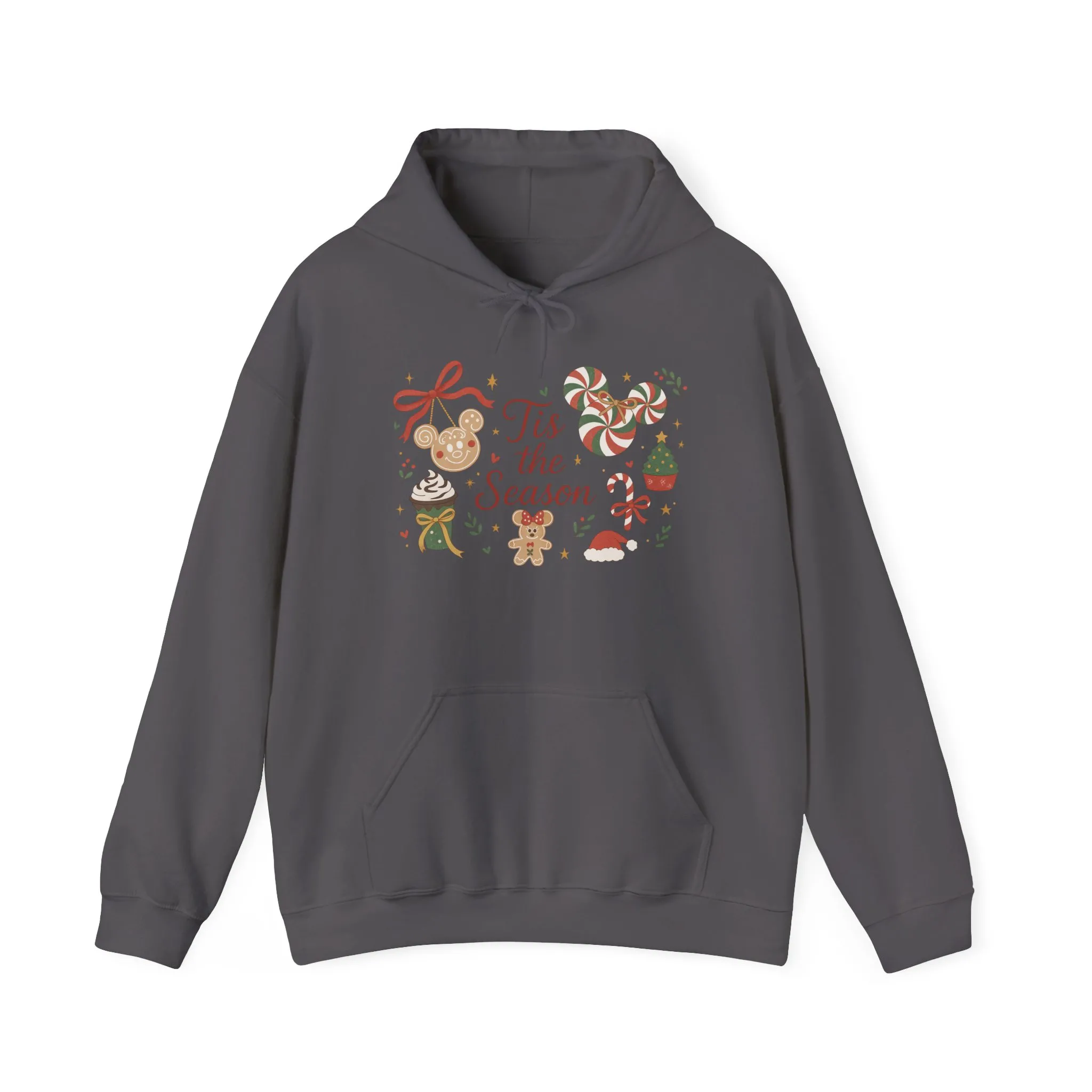 Tis the Season Christmas Women's Hooded Sweatshirt, Cozy Cookie - Cocoa Holiday Jumper, Unisex Heavy Blend™ Hooded Sweatshirt - Image 17