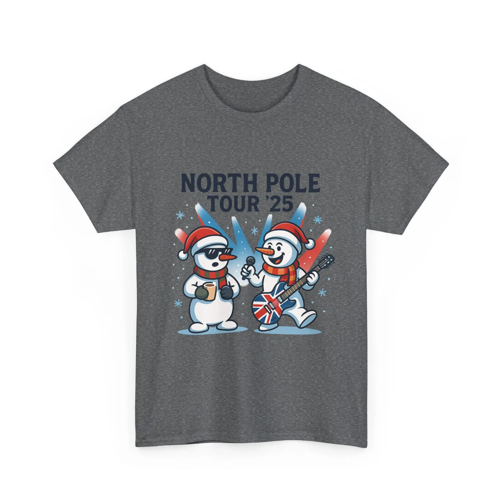 North Pole Tour 25 Women's Christmas T-Shirt, Funny Holiday Music Tee - Image 7