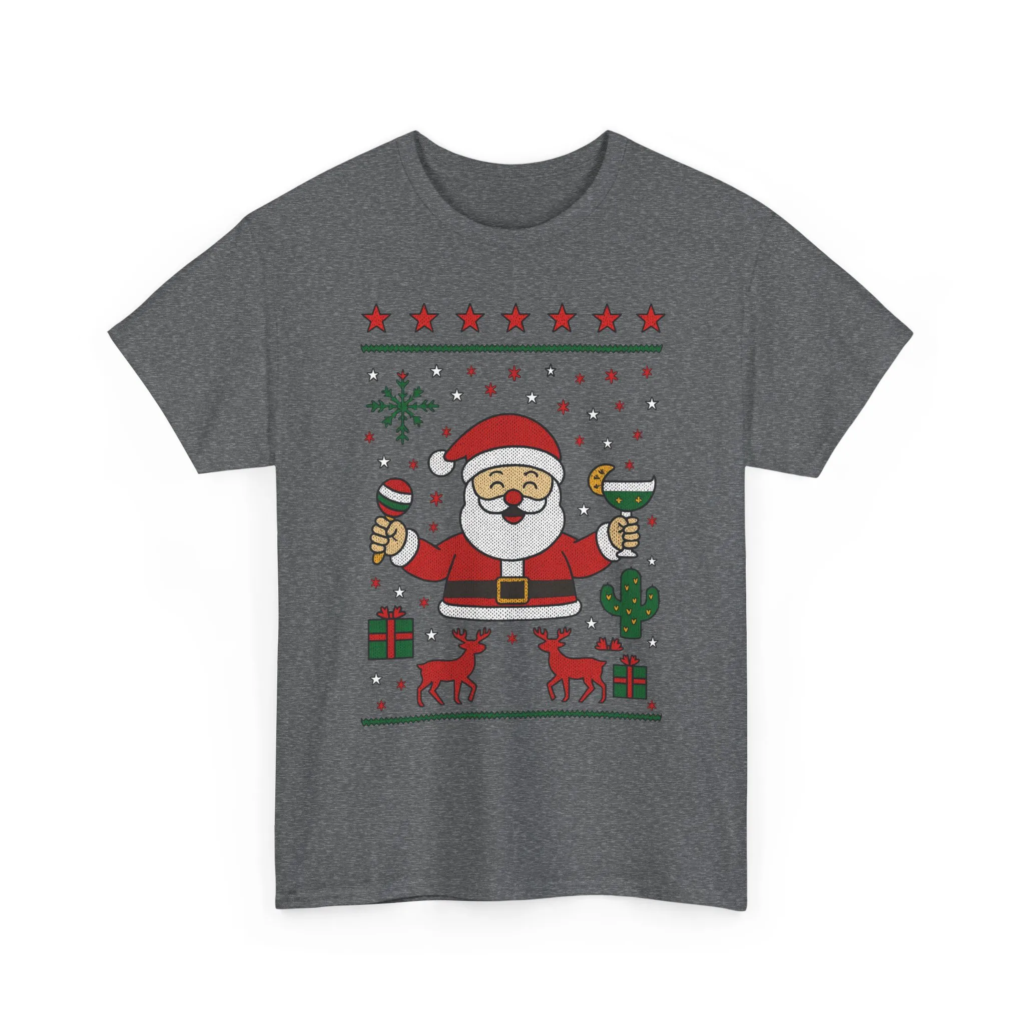Women's Funny Santa Christmas Shirt, Festive Holiday Party Tee - Image 7