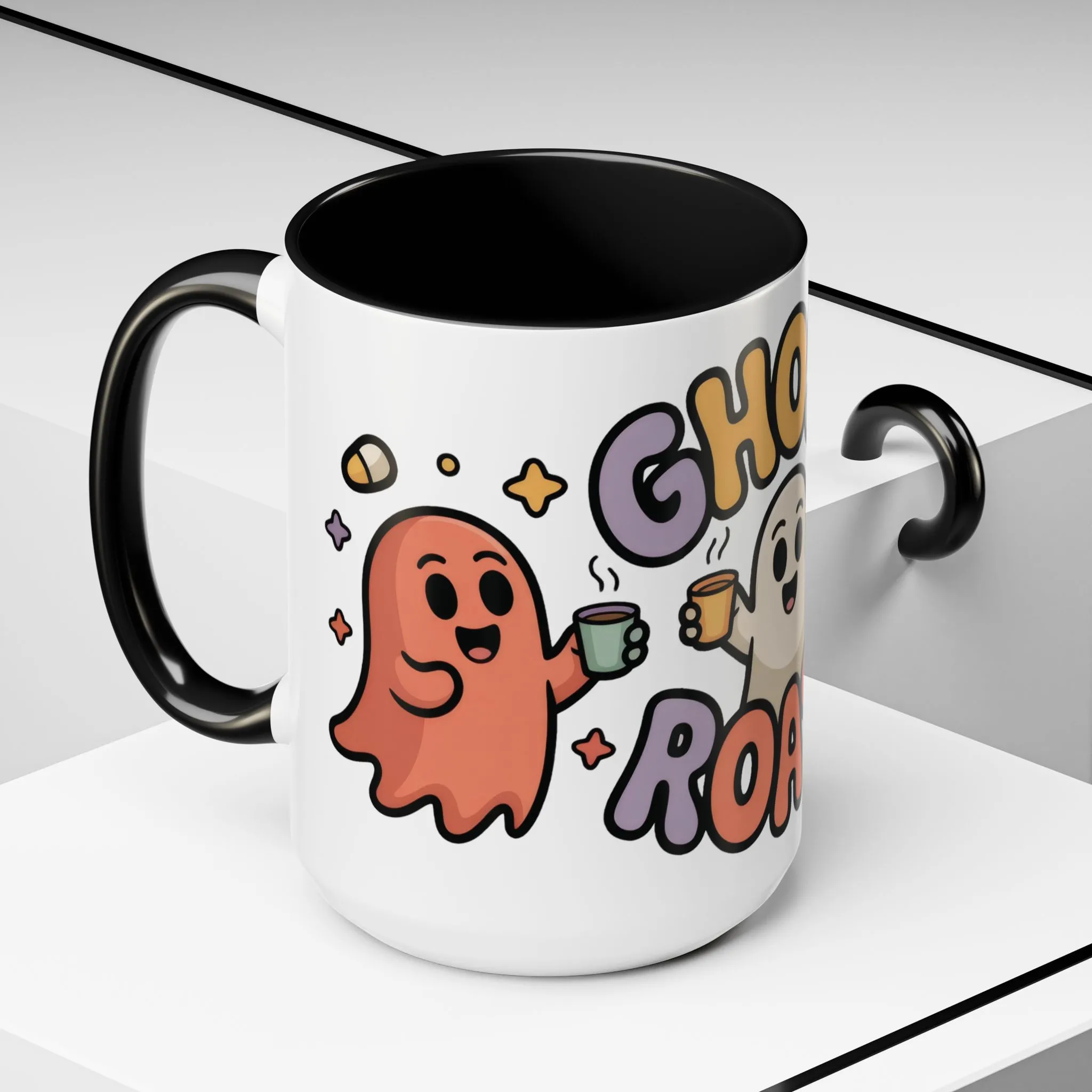 Ghost Roast Halloween Mug, Cute Spooky Coffee Cup, Kawaii Ghost Drinkware, Funny Fall Mug Gift for Coffee Lovers, Accent Coffee Mug (15oz) - Image 10