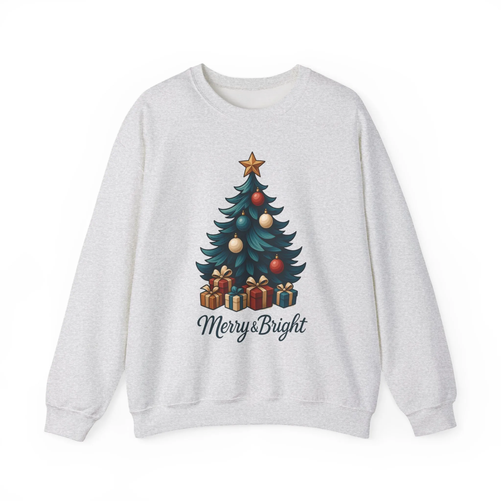 Merry & Bright Christmas Sweatshirt, Cozy Holiday Pullover - Image 7
