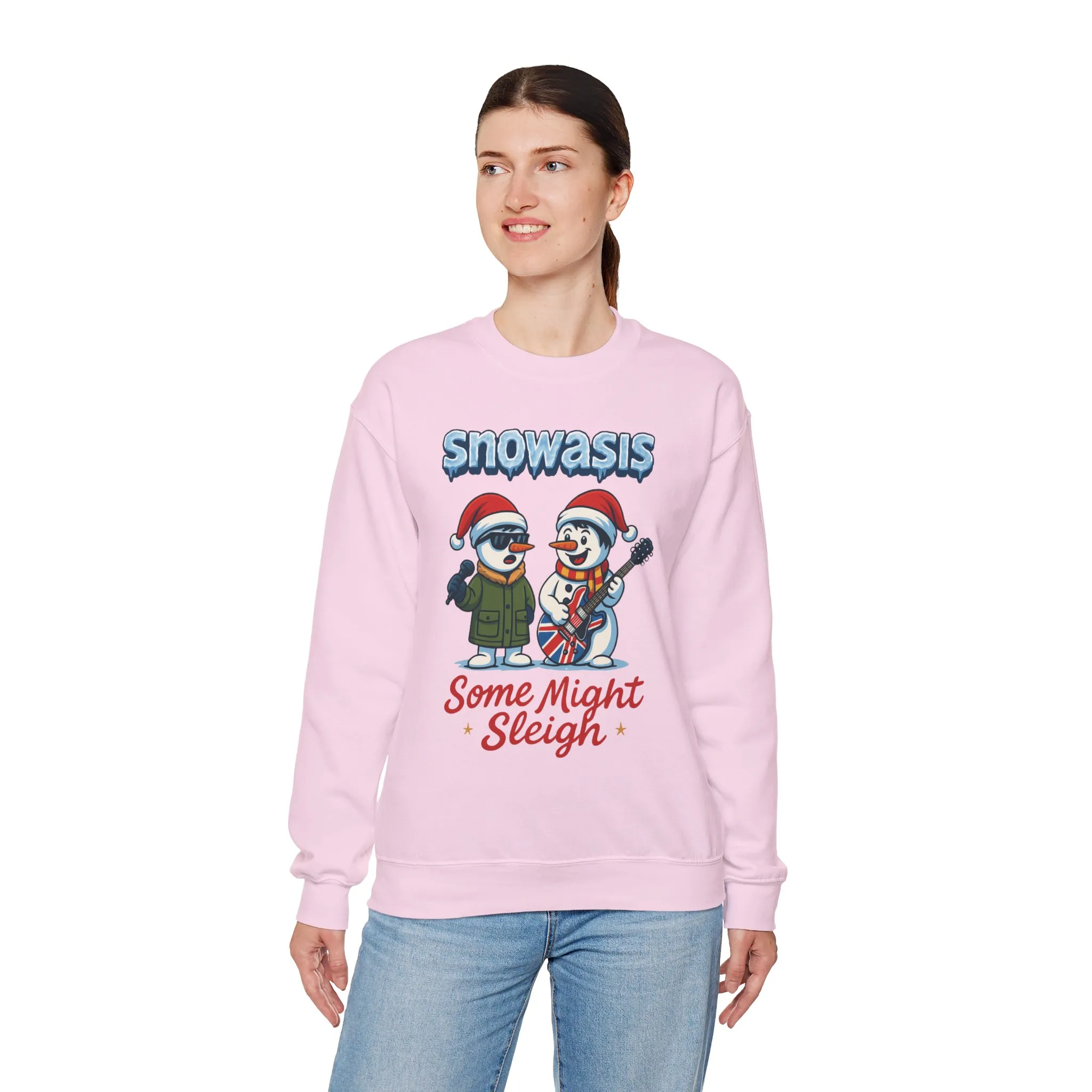 Snowasis Some Might Sleigh Women's Christmas Sweatshirt, Funny Retro Holiday Jumper - Image 27