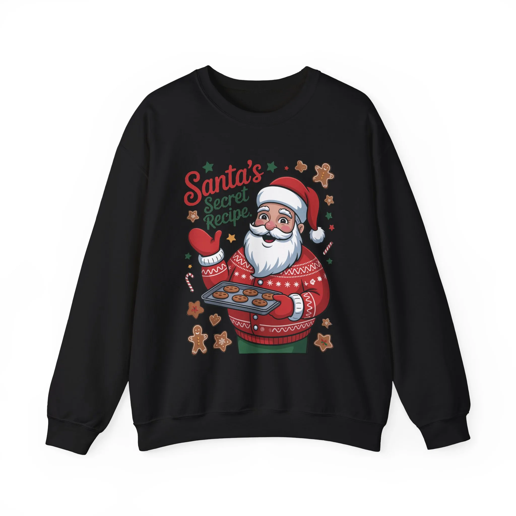 Santa's Secret Recipe Sweatshirt, Funny Christmas Baking Sweater - Image 7