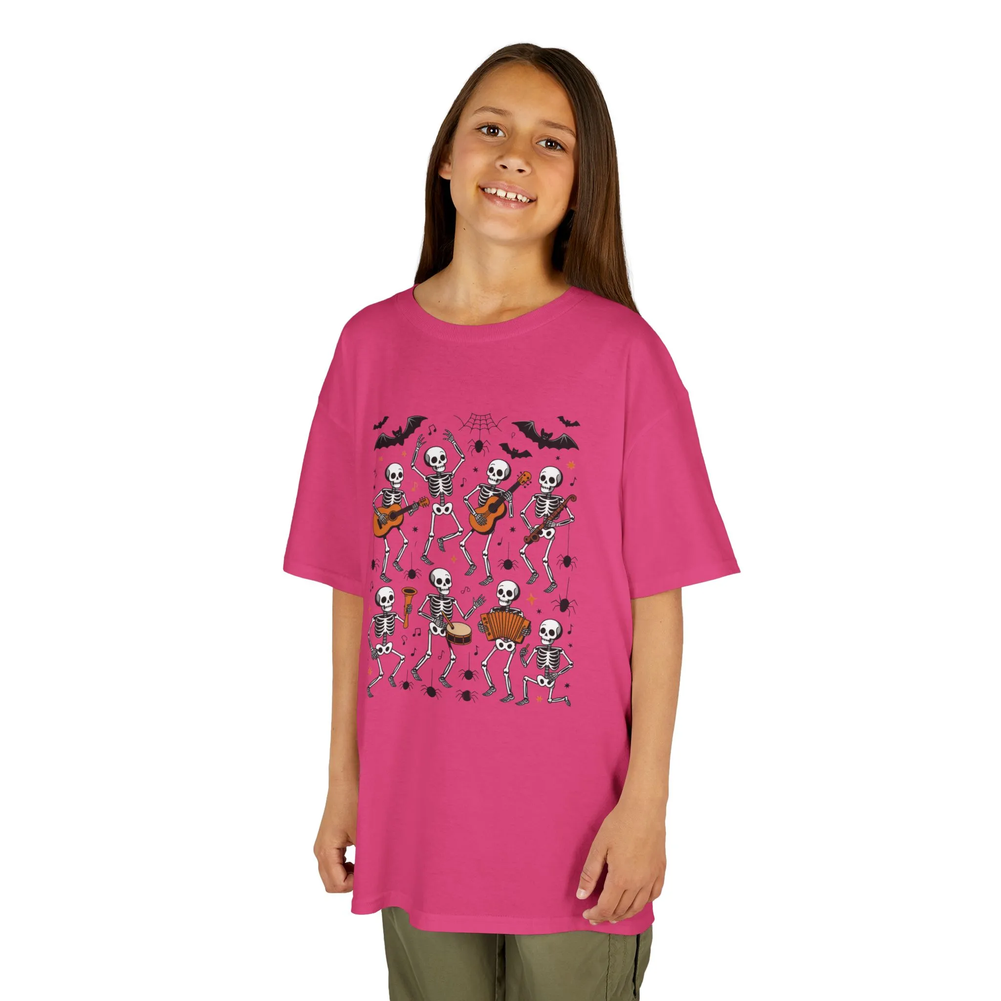 Cute Dancing Skeleton Halloween T-Shirt for Girls Boys, Funny Spooky Band Tee, Kids Halloween Party Top, Cute Fall Outfit Gift - Image 23