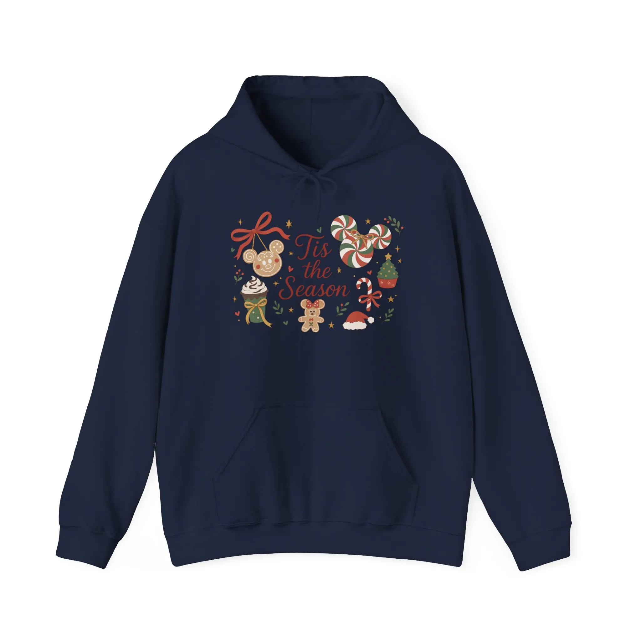 Tis the Season Christmas Women's Hooded Sweatshirt, Cozy Cookie - Cocoa Holiday Jumper, Unisex Heavy Blend™ Hooded Sweatshirt - Image 25