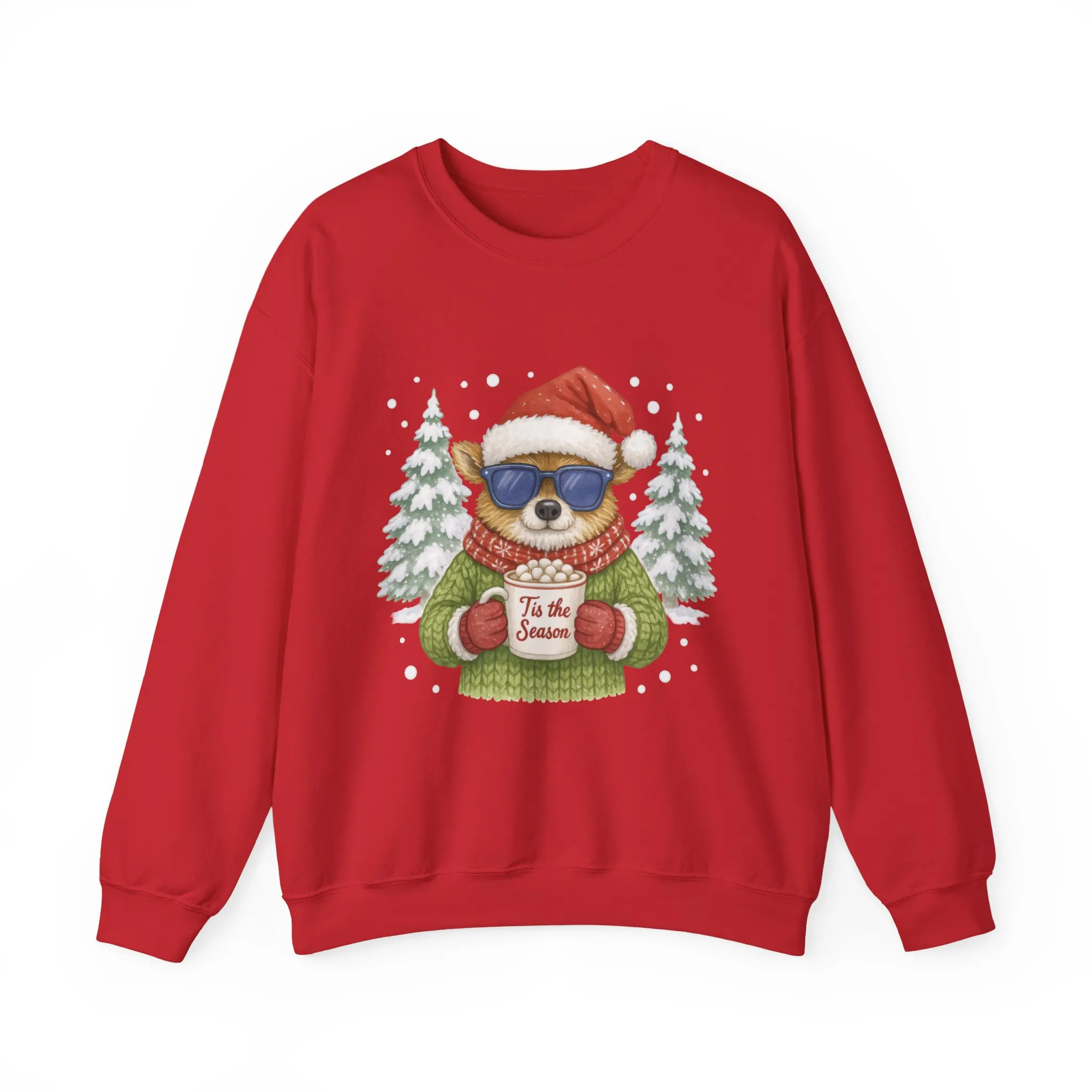 Women's Tis the Season Christmas Sweatshirt, Festive Reindeer Pullover - Image 22