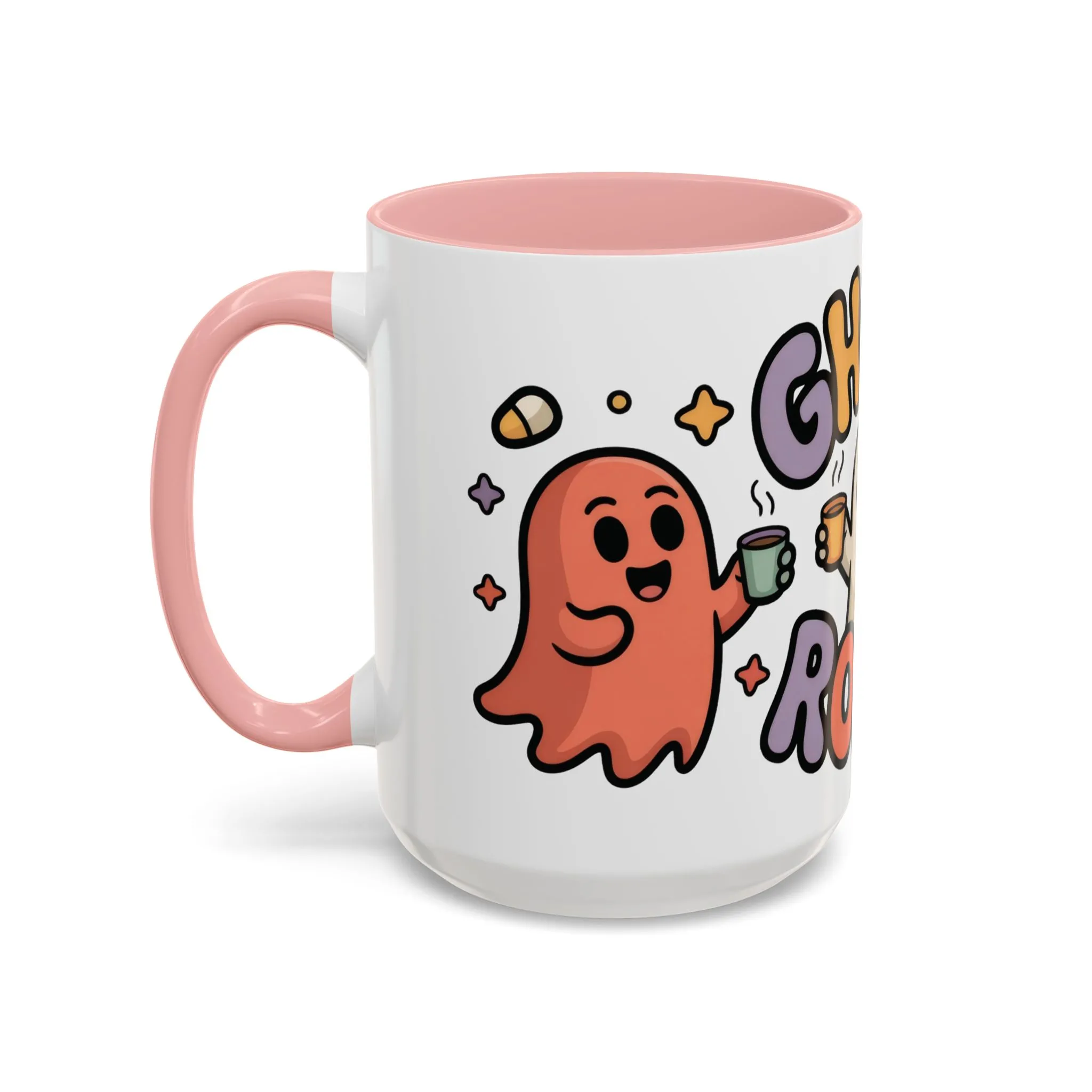 Ghost Roast Halloween Mug, Cute Spooky Coffee Cup, Kawaii Ghost Drinkware, Funny Fall Mug Gift for Coffee Lovers, Accent Coffee Mug (15oz) - Image 3