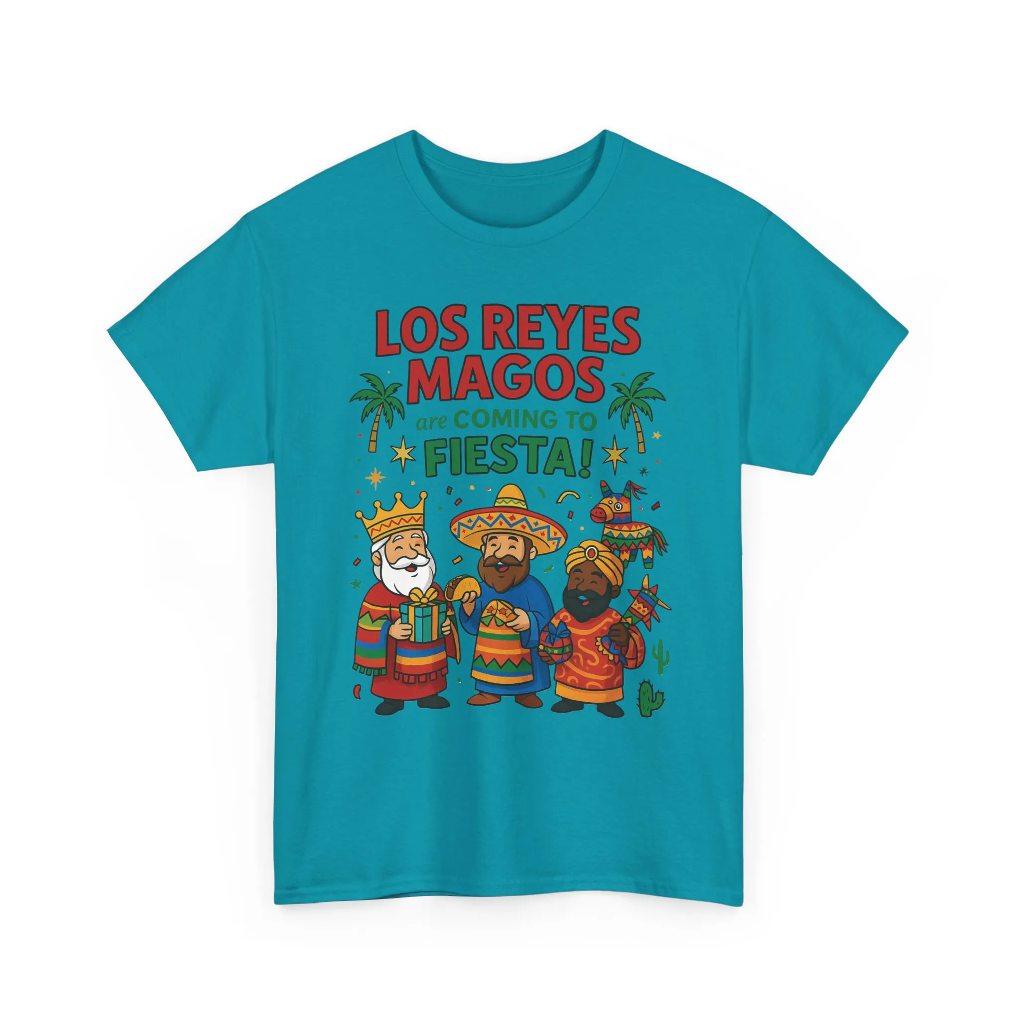 Los Reyes Magos Are Coming to Fiesta!, Funny Three Kings Day Shirt, Día de los Reyes Magos T-Shirt for Christmas Fiesta Lovers - Image 16