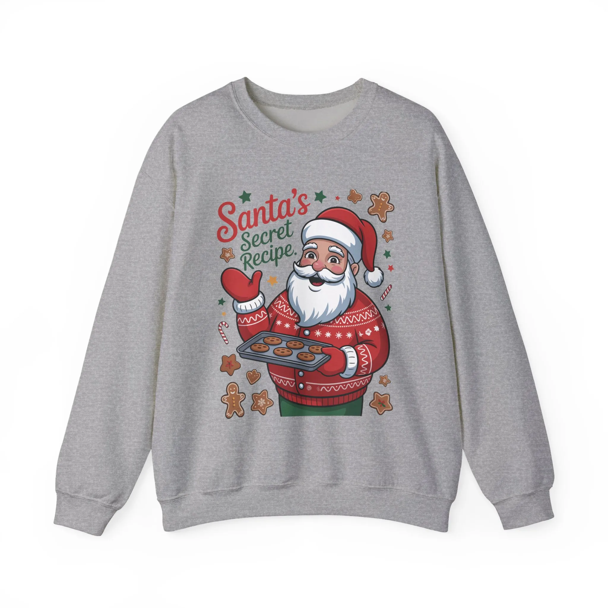 Santa's Secret Recipe Sweatshirt, Funny Christmas Baking Sweater - Image 10