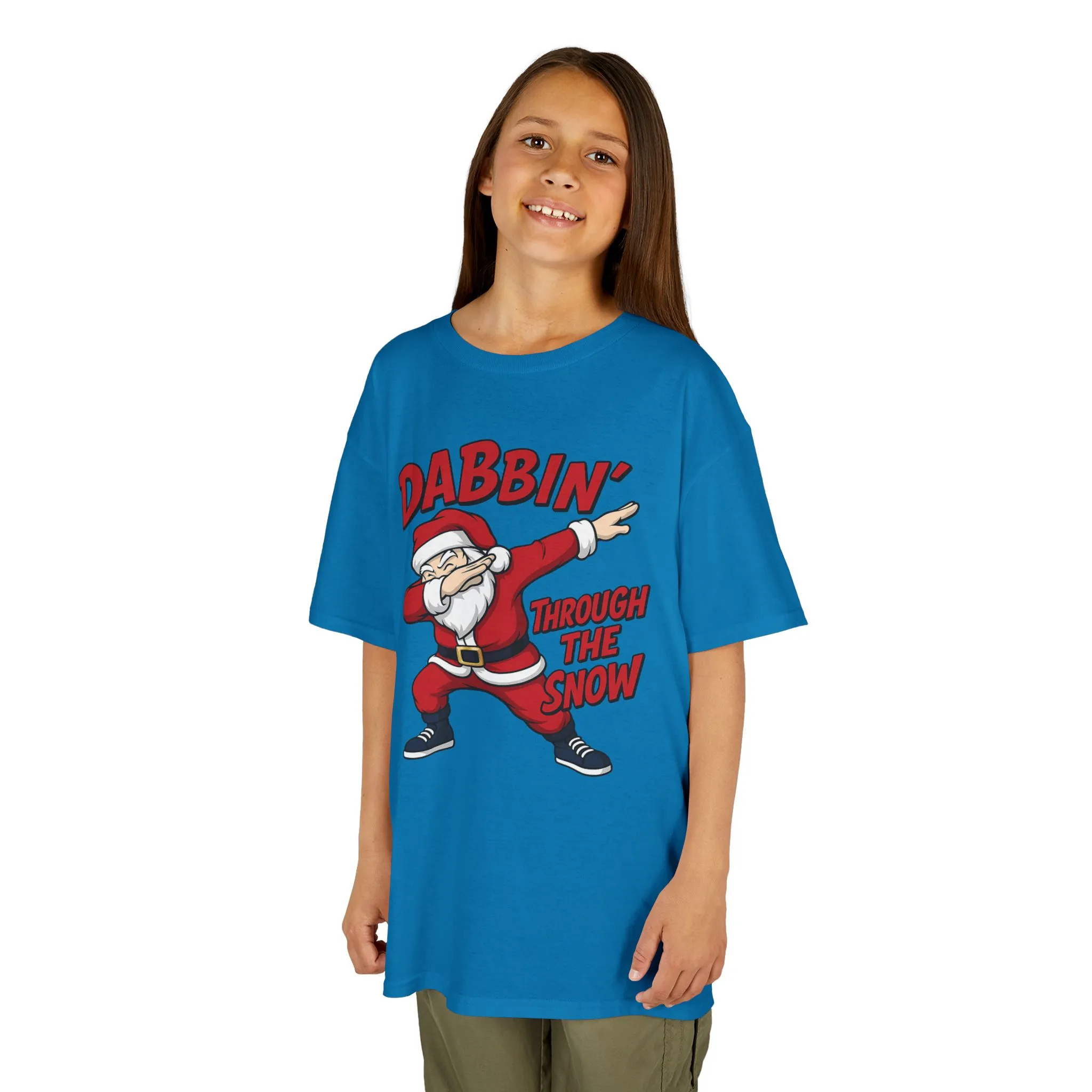 Dabbin Santa Youth Christmas T-Shirt, Funny Holiday Tee for Boys - Image 15