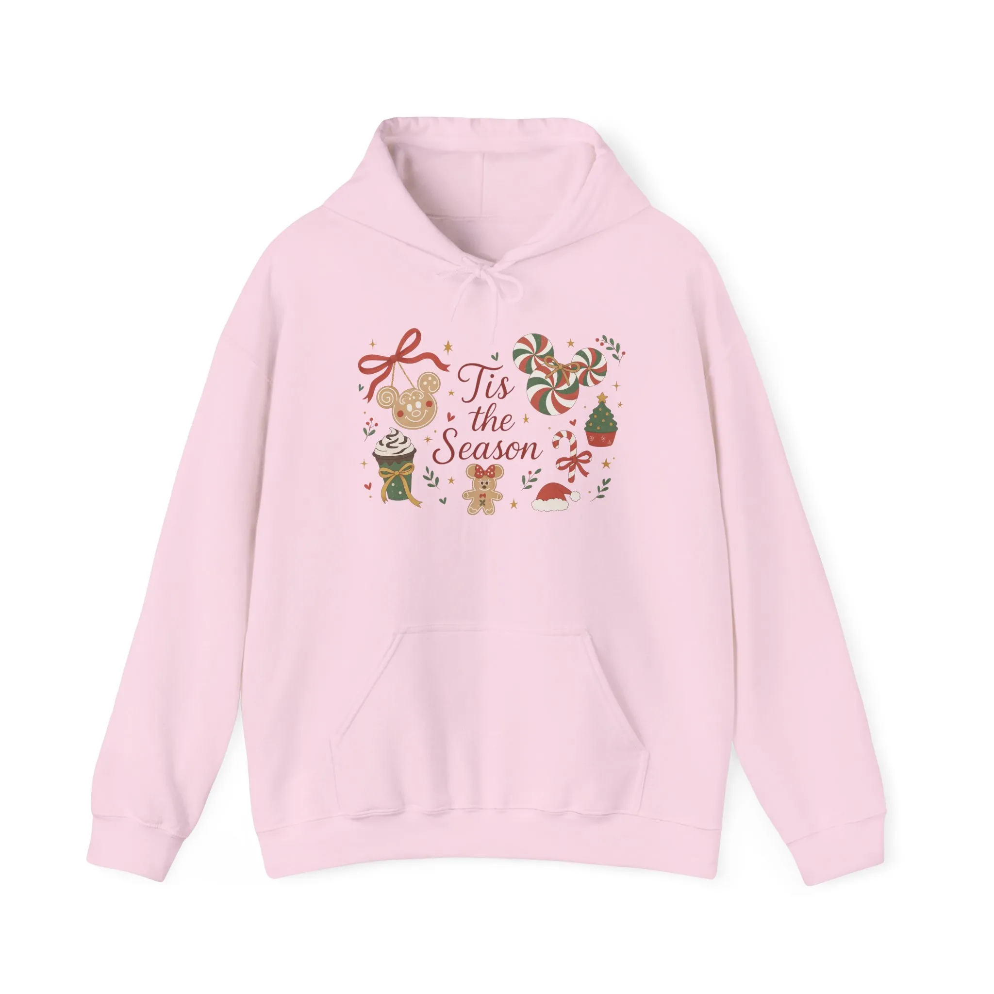 Tis the Season Christmas Women's Hooded Sweatshirt, Cozy Cookie - Cocoa Holiday Jumper, Unisex Heavy Blend™ Hooded Sweatshirt - Image 2