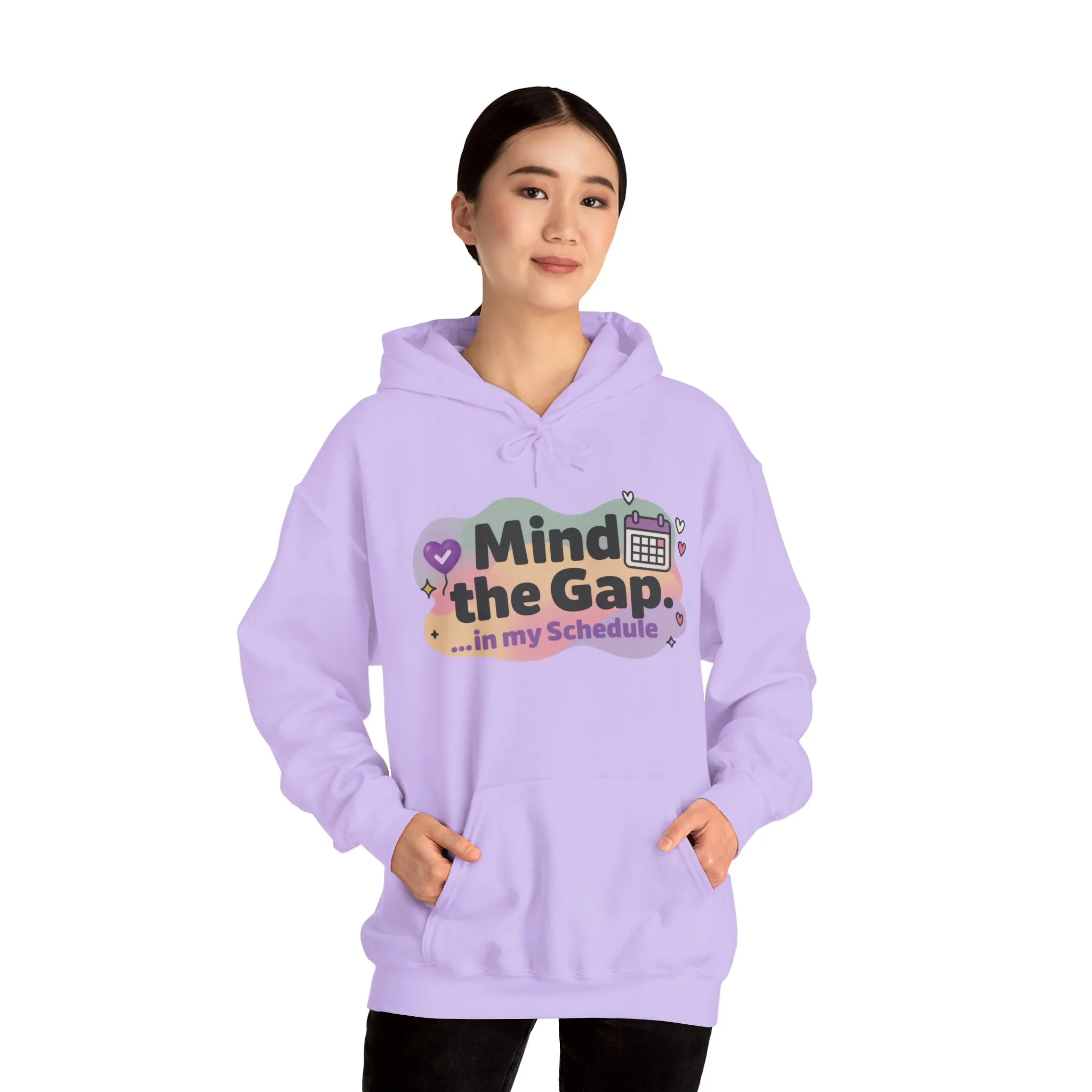 Women's Funny Hoodie, Mind the Gap in My Schedule Hoodie, Self Care Gift for Women, Me Time Relax Hoodie, Mental Health Awareness Top - Image 31
