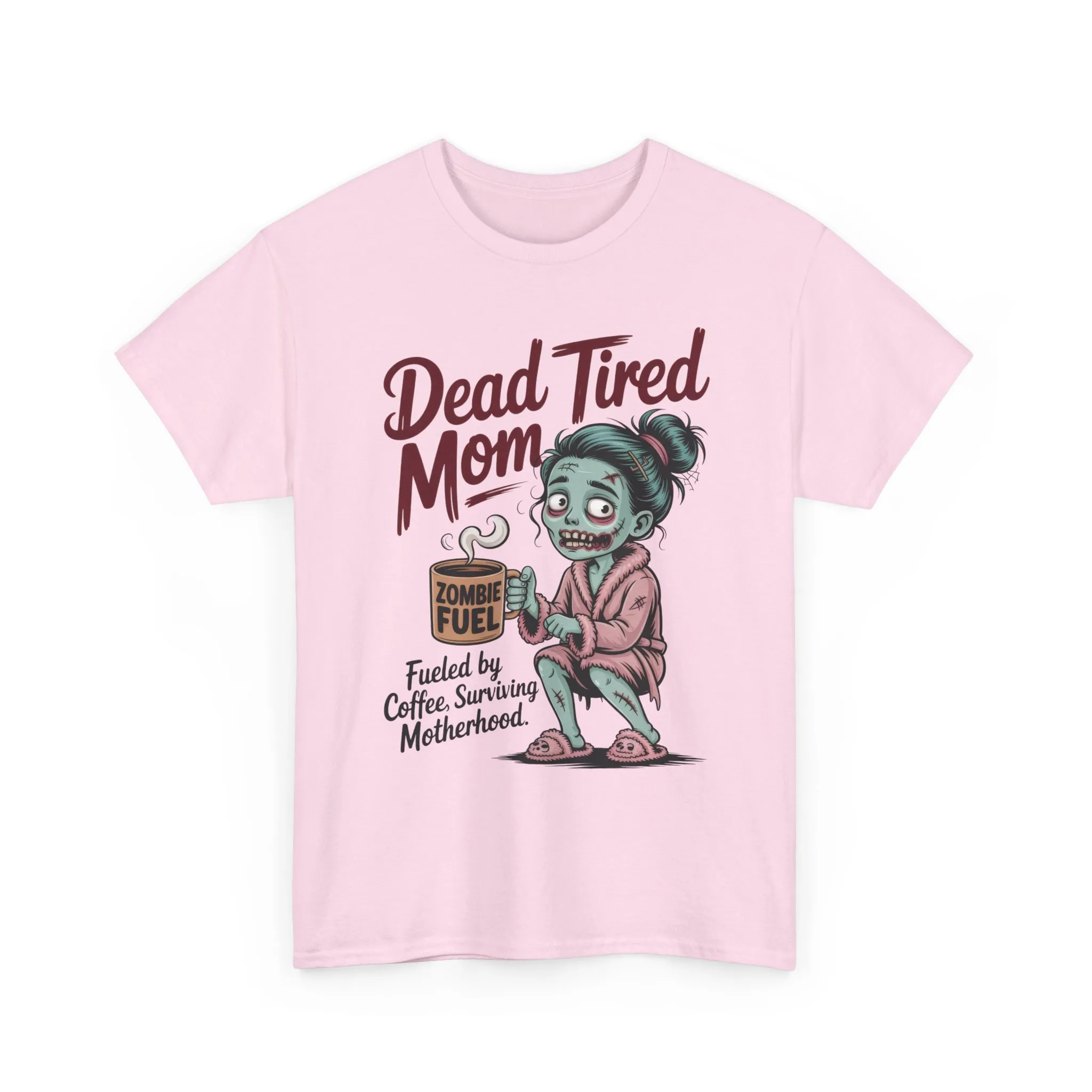 Dead Tired Mom Shirt, Funny Zombie Coffee Women's Tee, Motherhood Survival Tee, Tired Mom Gift, Zombie Mom Shirt - Image 19
