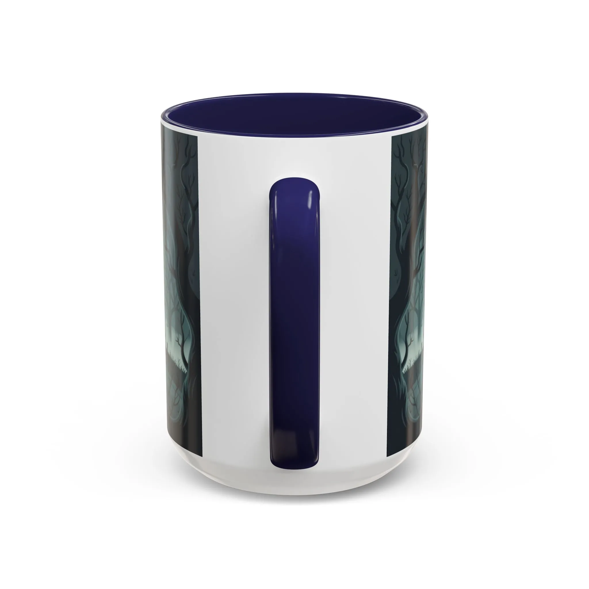 Haunted Mansion Mug, Ghostly Gothic Forest Coffee Cup, Spooky Haunted House Halloween Gift for Horror Lovers, Accent Coffee Mug (11, 15oz) - Image 4
