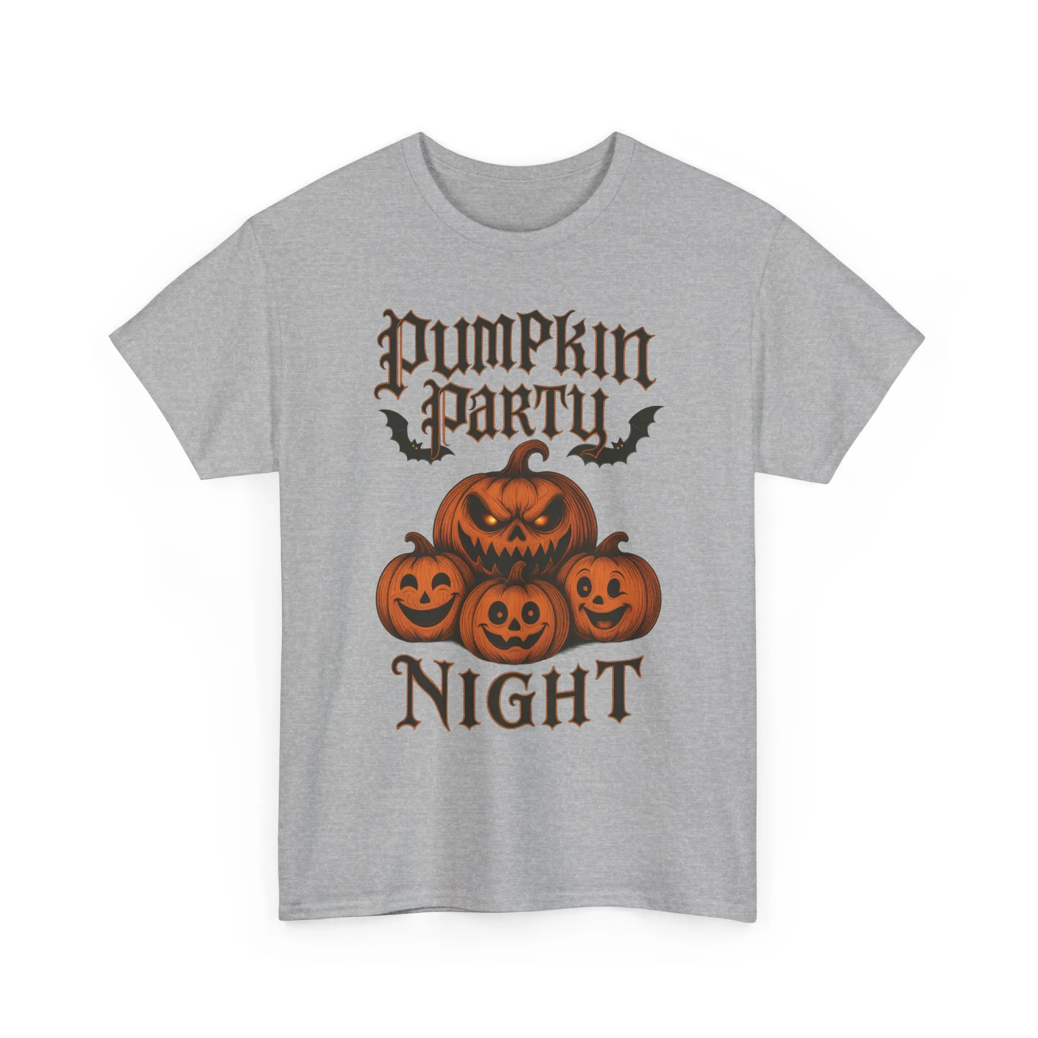 Pumpkin Party Night Shirt, Women's Halloween Gothic Pumpkin T-Shirt, Spooky Jack O Lantern Party Tee, Cute Scary Fall Shirt - Image 4