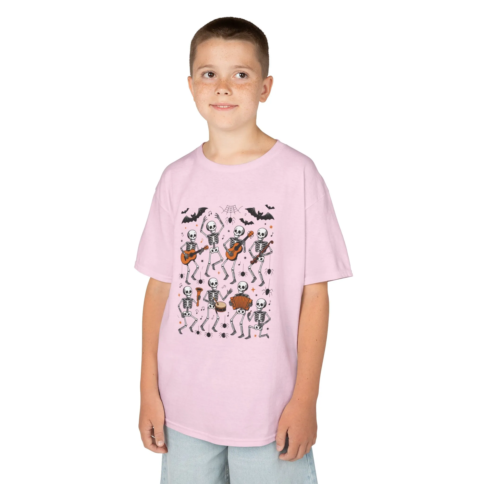 Cute Dancing Skeleton Halloween T-Shirt for Girls Boys, Funny Spooky Band Tee, Kids Halloween Party Top, Cute Fall Outfit Gift - Image 21