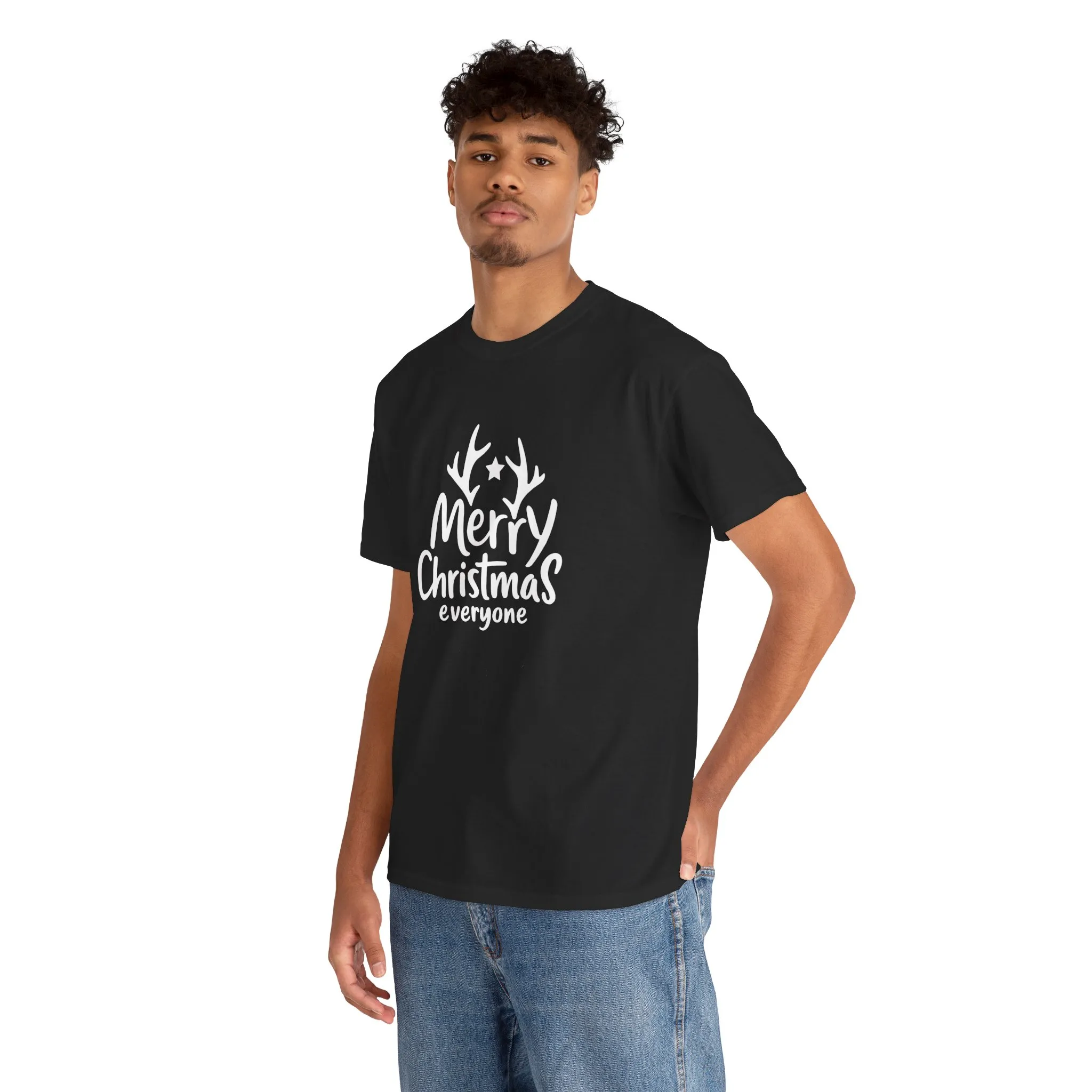 Merry Christmas Everyone Men's T-Shirt, Classic Holiday Tee, Simple Christmas Gift - Image 6