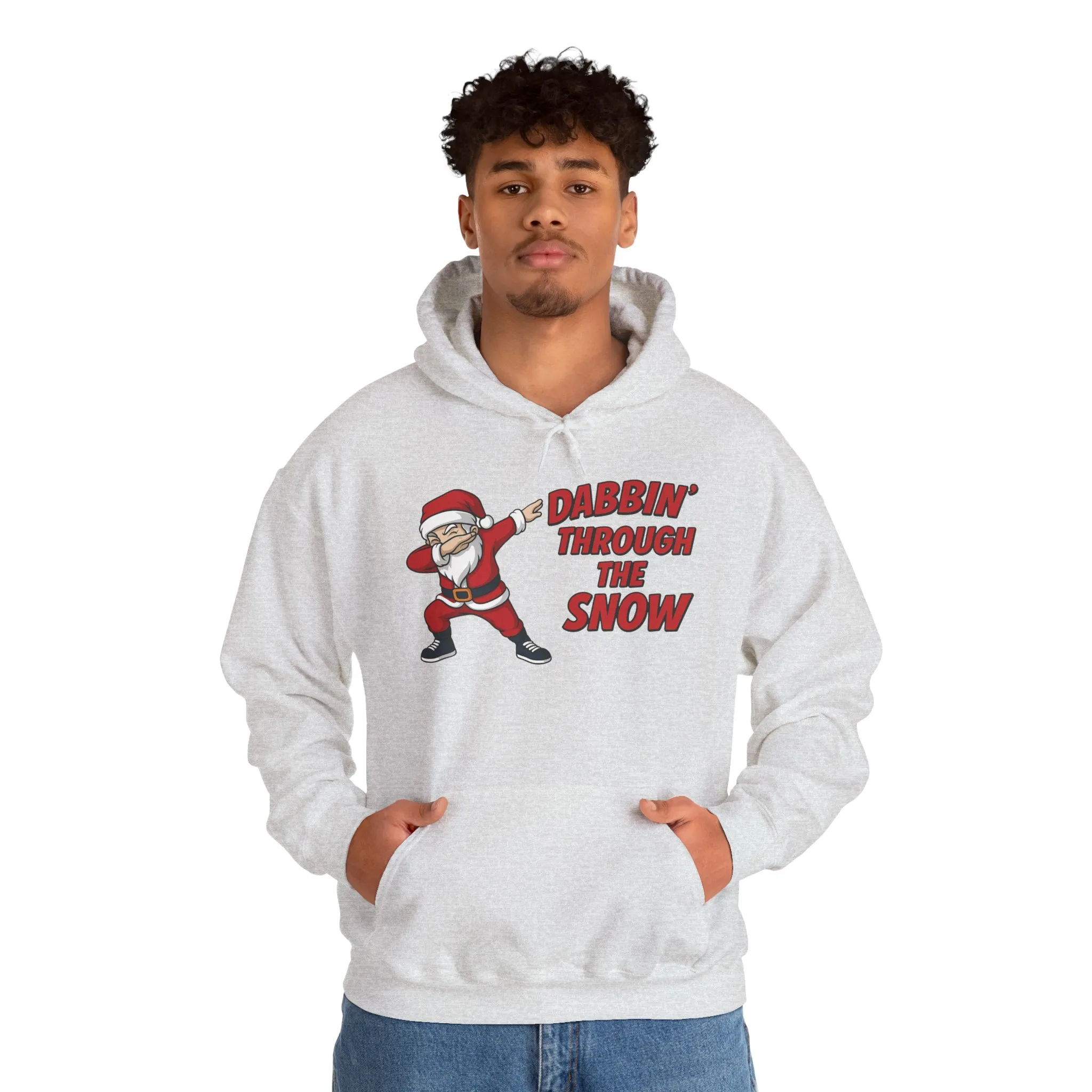 Dabbin Santa Men's Christmas Hoodie, Funny Holiday Sweatshirt - Image 7