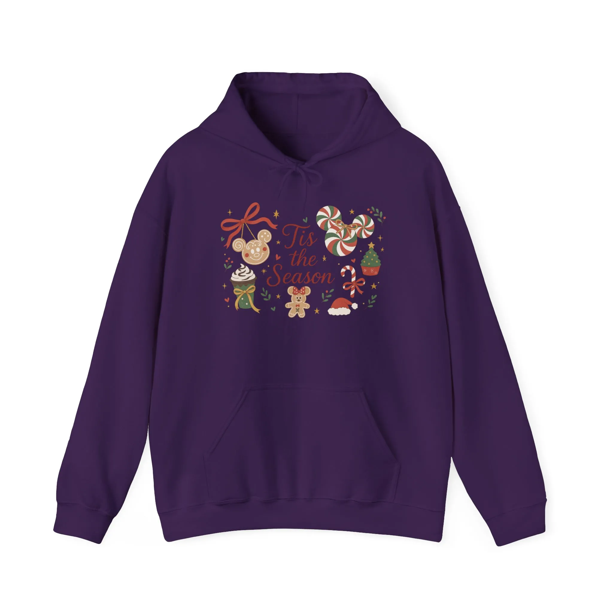 Tis the Season Christmas Women's Hooded Sweatshirt, Cozy Cookie - Cocoa Holiday Jumper, Unisex Heavy Blend™ Hooded Sweatshirt - Image 33