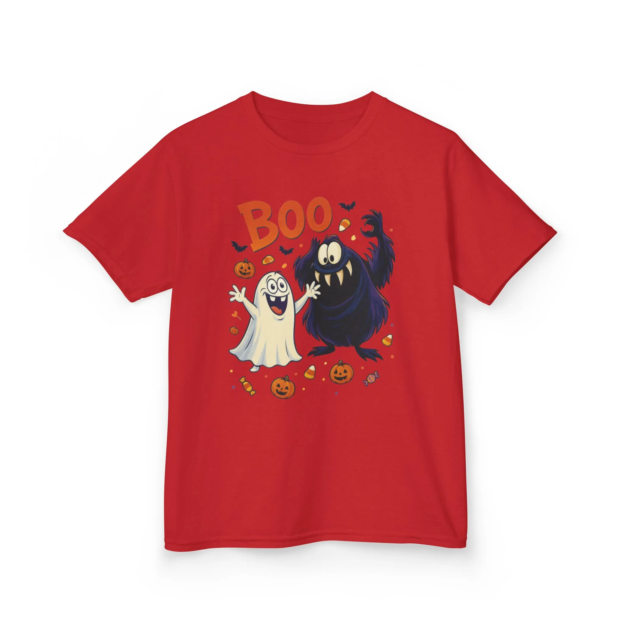 Kids Halloween T-Shirt BOO! Cute Ghost Monster Shirt, Funny Spooky Graphic Tee for Boys Girls, Halloween Costume Gift - Image 25