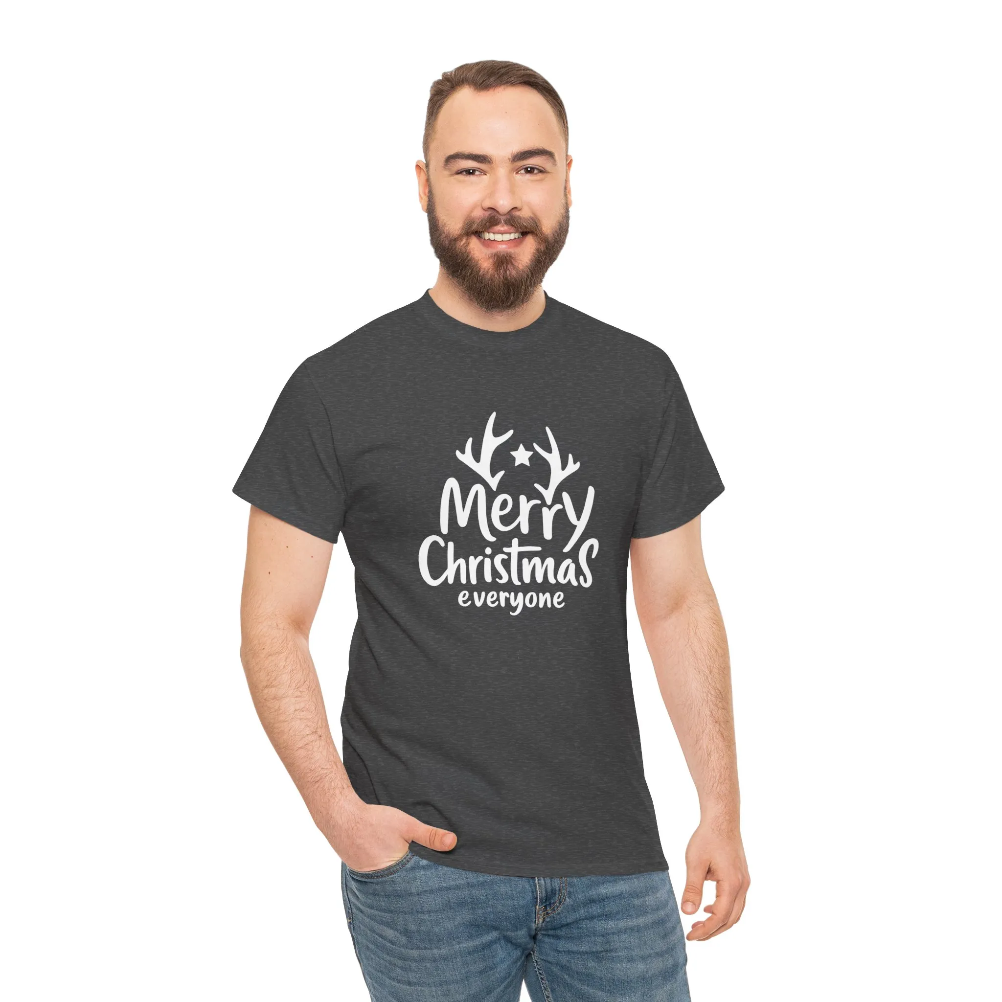 Merry Christmas Everyone Men's T-Shirt, Classic Holiday Tee, Simple Christmas Gift - Image 14