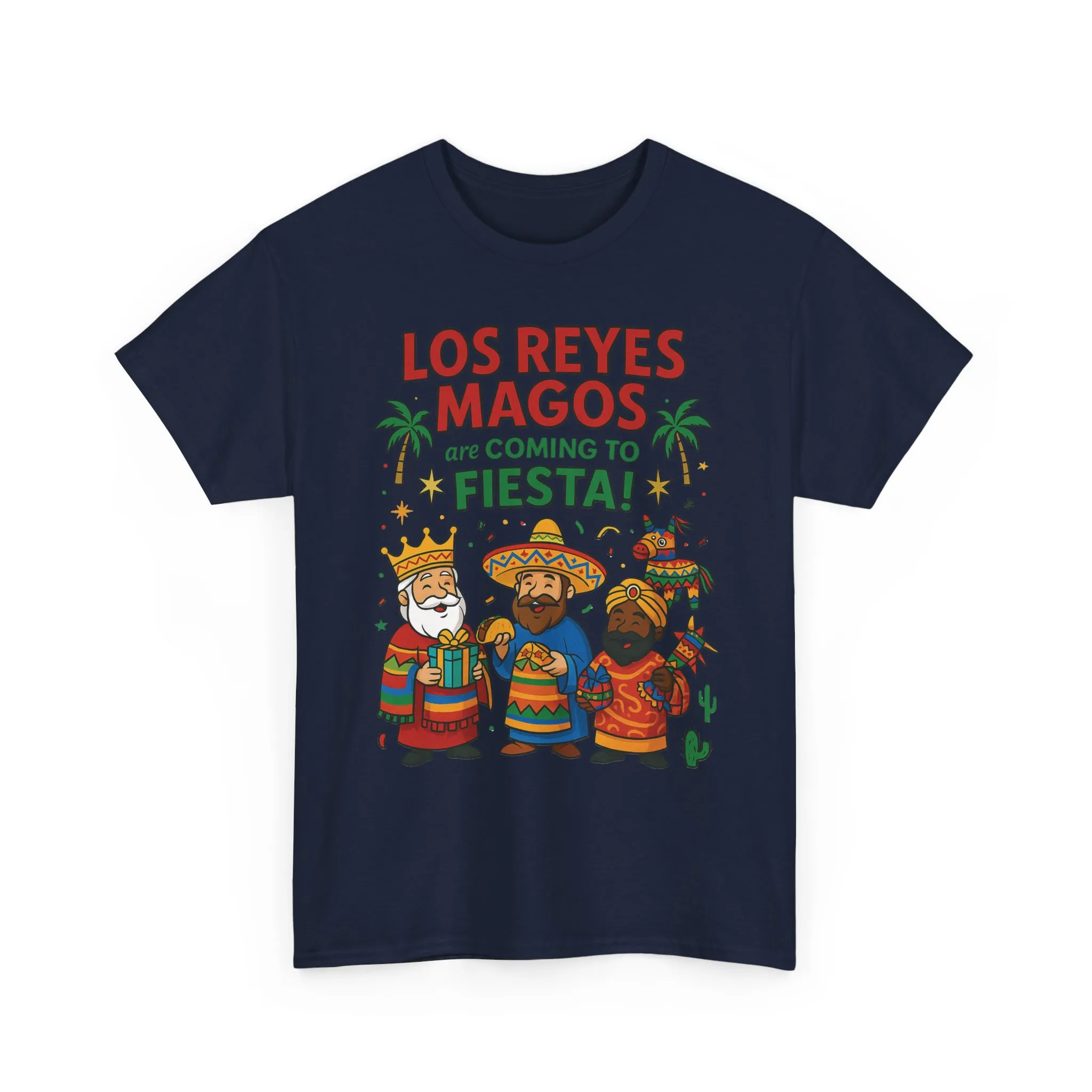 Los Reyes Magos Are Coming to Fiesta!, Funny Three Kings Day Shirt, Día de los Reyes Magos T-Shirt for Christmas Fiesta Lovers - Image 22