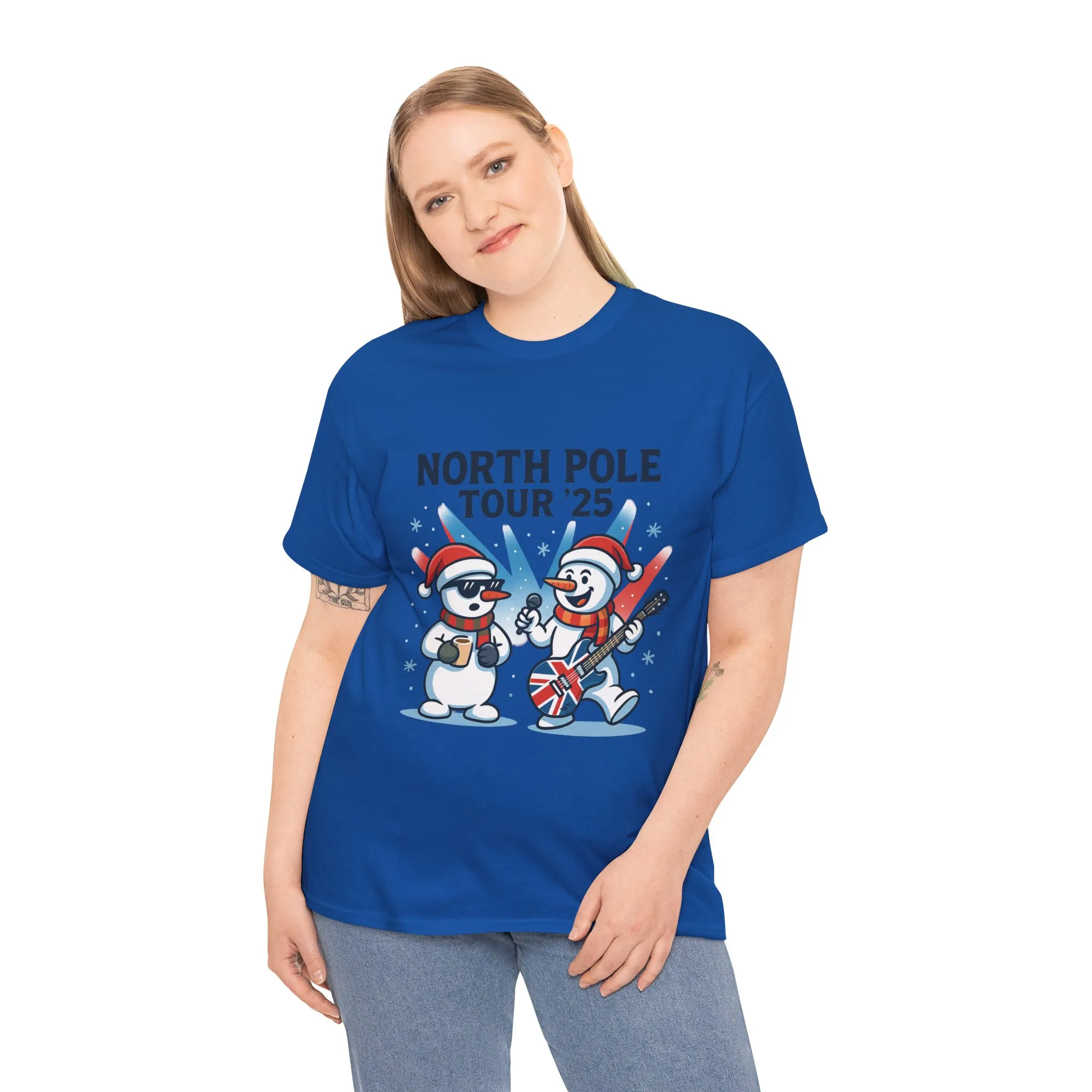 North Pole Tour 25 Women's Christmas T-Shirt, Funny Holiday Music Tee - Image 15