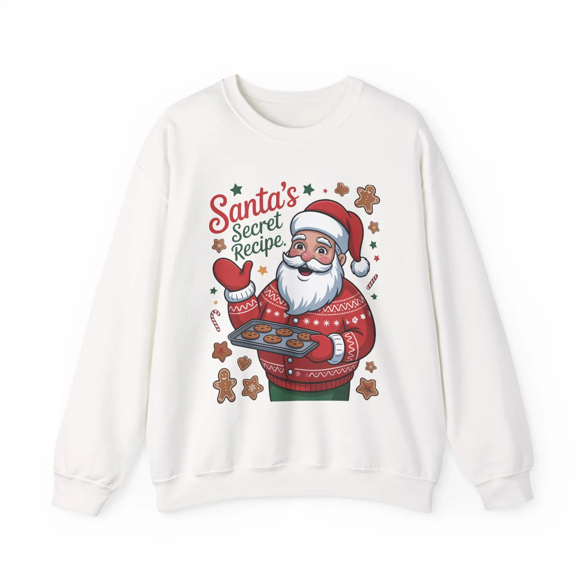 Santa's Secret Recipe Sweatshirt, Funny Christmas Baking Sweater - Image 4