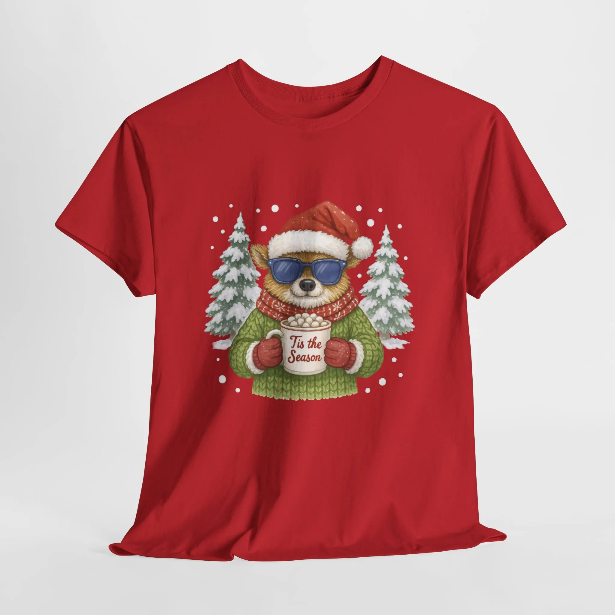 Women's Tis the Season Christmas T-Shirt, Cool Reindeer Holiday Tee - Image 25