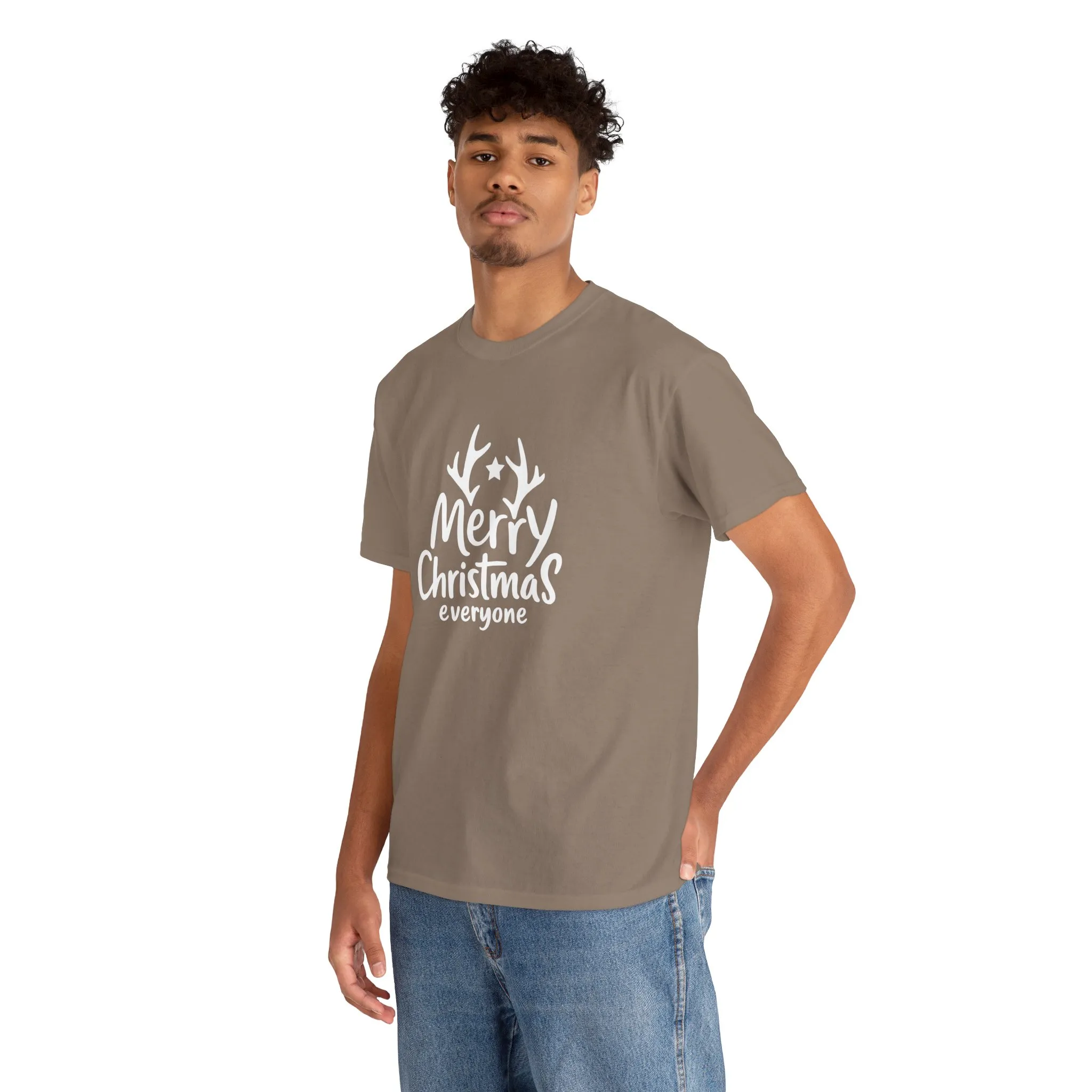 Merry Christmas Everyone Men's T-Shirt, Classic Holiday Tee, Simple Christmas Gift - Image 9