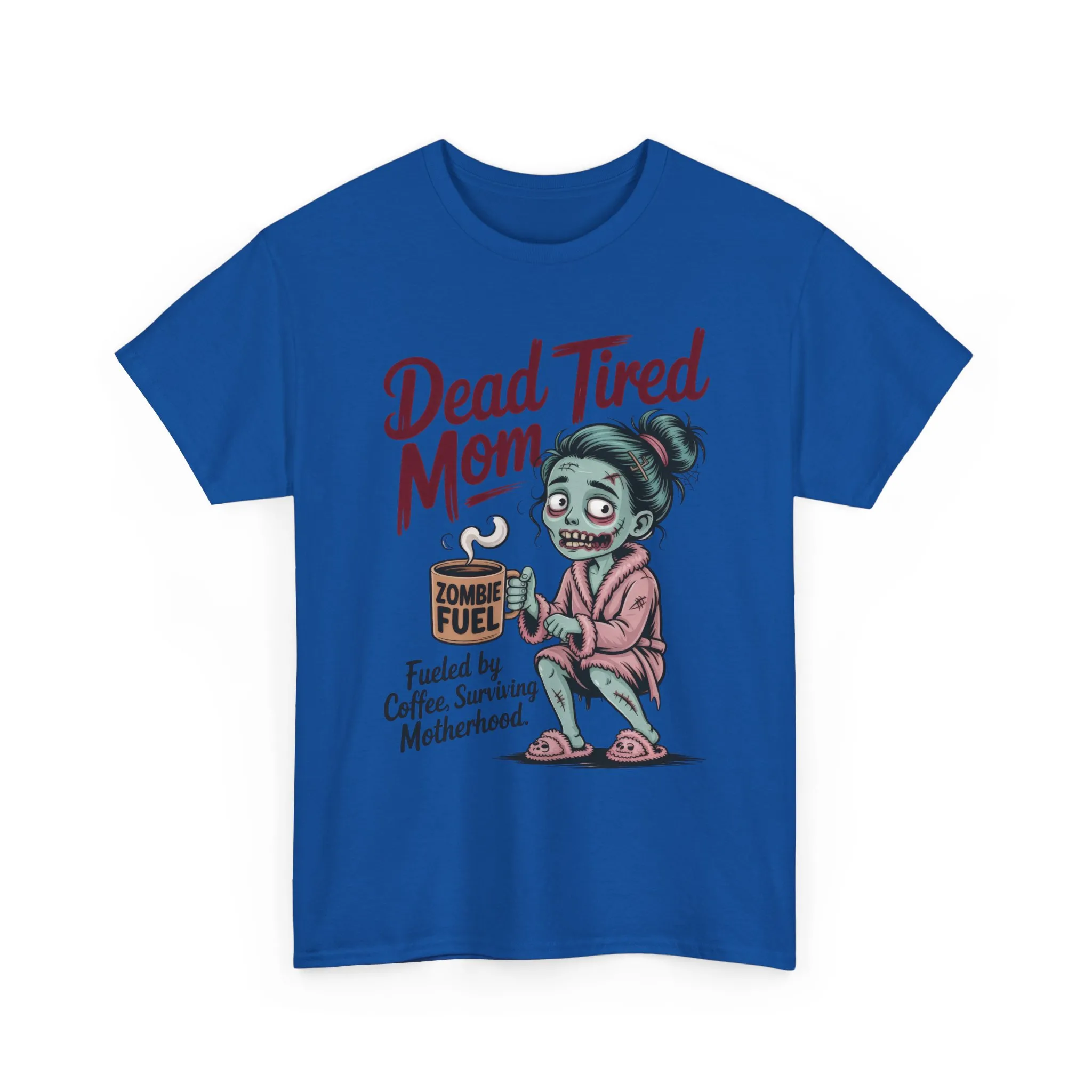 Dead Tired Mom Shirt, Funny Zombie Coffee Women's Tee, Motherhood Survival Tee, Tired Mom Gift, Zombie Mom Shirt - Image 13