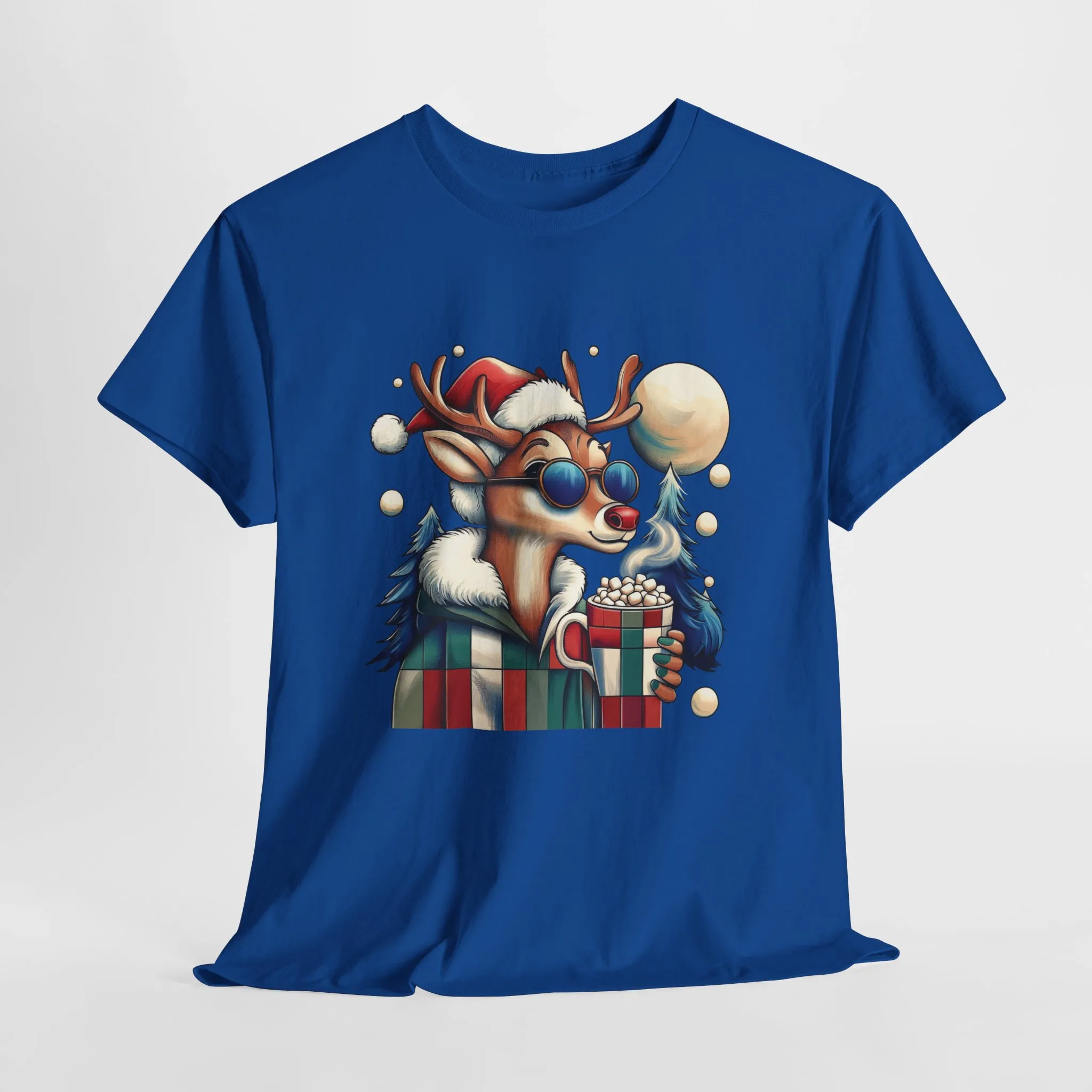Cool Reindeer Christmas T-Shirt, Funny Holiday Shirt for Men - Image 19