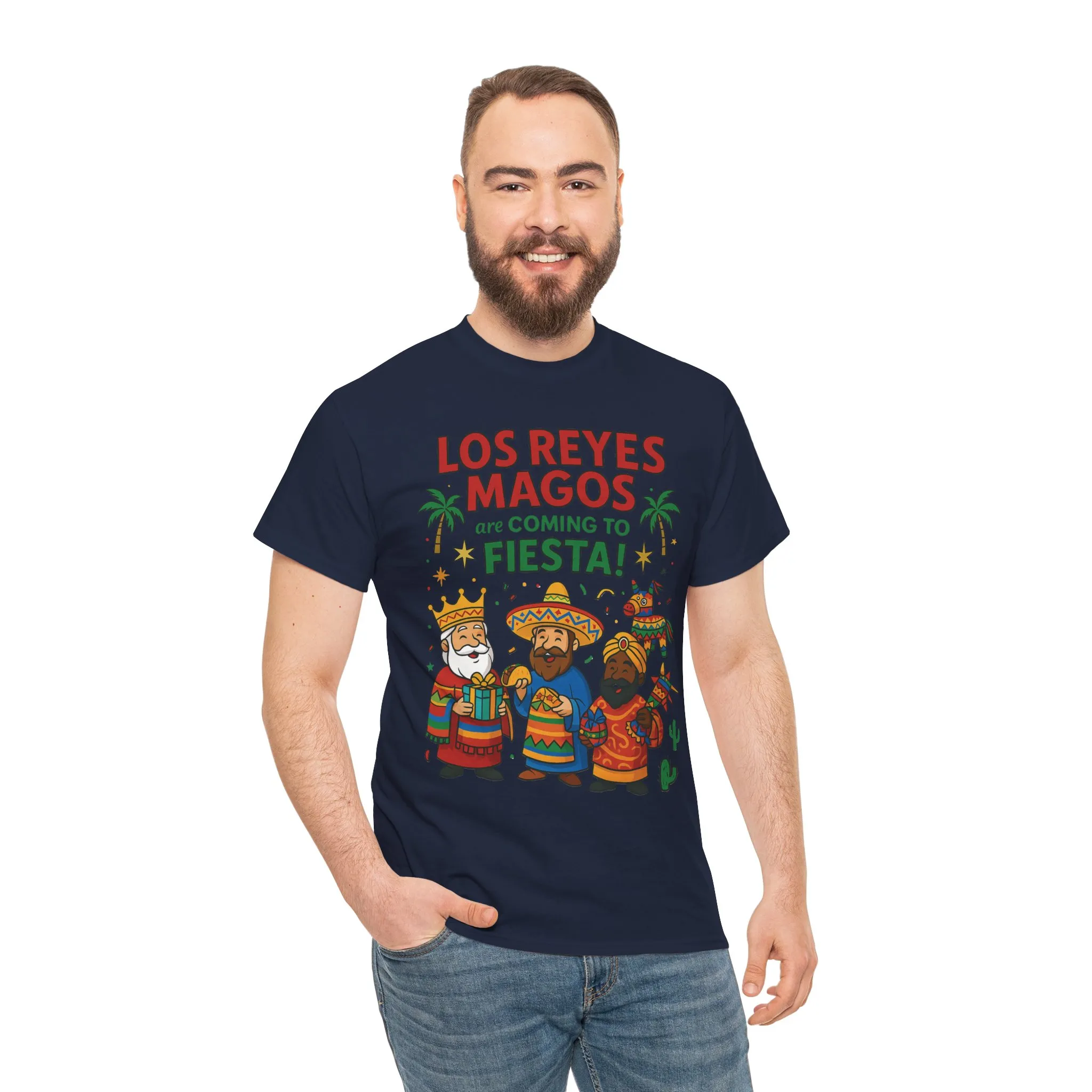 Los Reyes Magos Are Coming to Fiesta!, Funny Three Kings Day Shirt, Día de los Reyes Magos T-Shirt for Christmas Fiesta Lovers - Image 23
