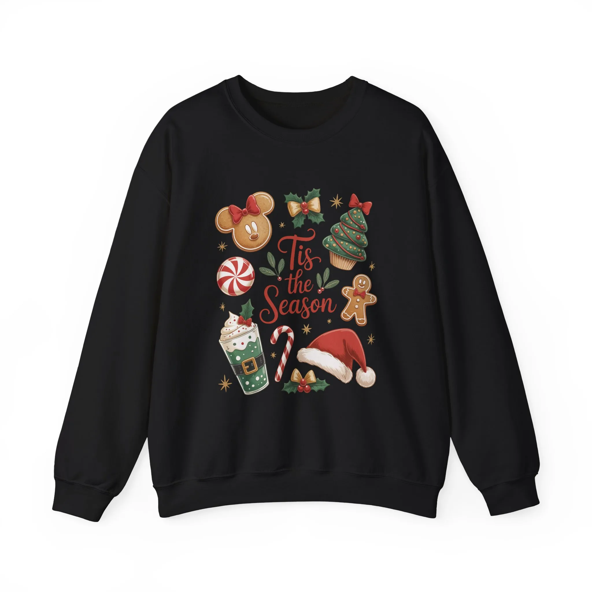 Women's Tis the Season Christmas Sweatshirt, Cozy Cookie - Cocoa Holiday Jumper, Women's Crewneck Sweatshirt - Image 10