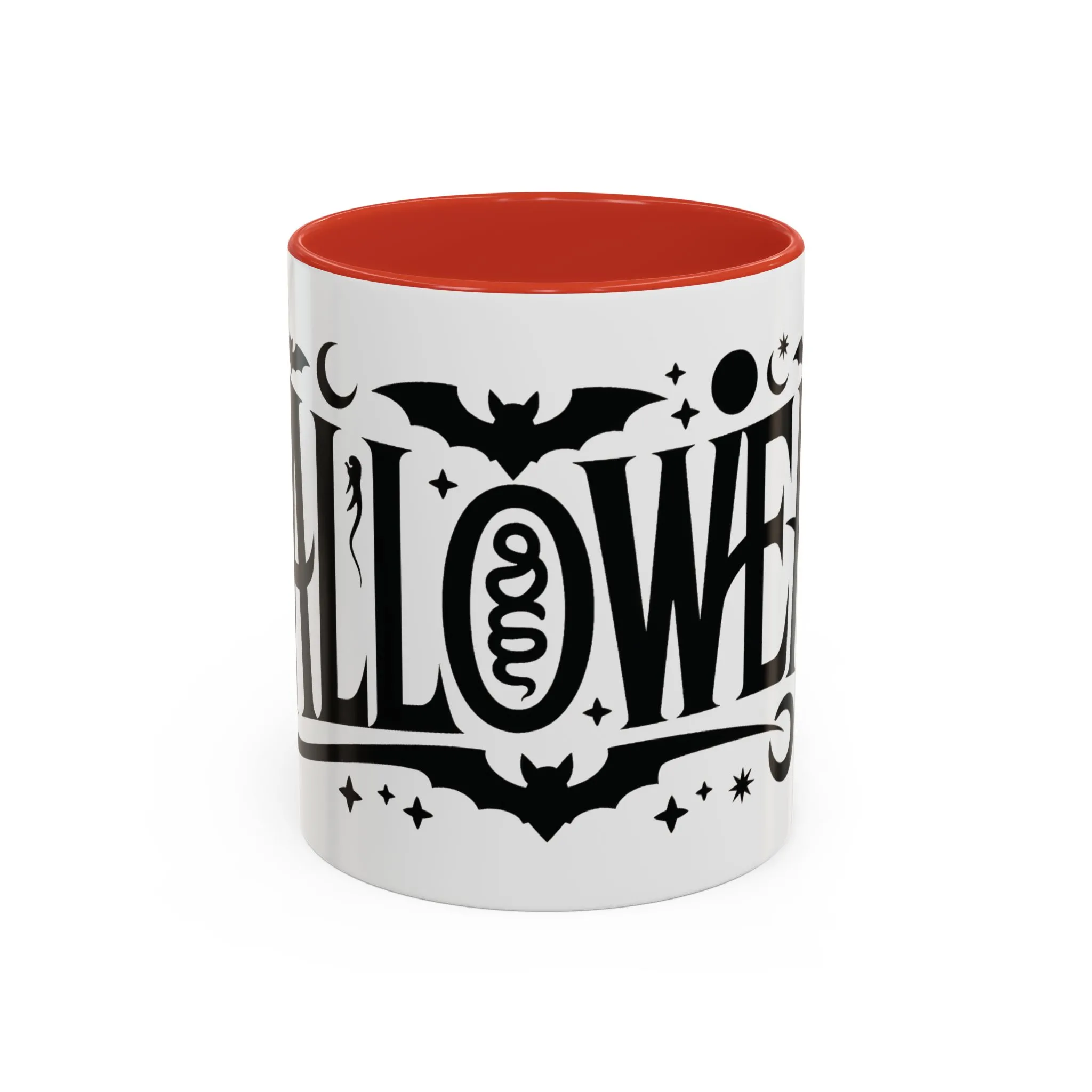 Gothic Halloween Mug, Vintage Typography Coffee Cup, Retro Spooky Aesthetic Gift, Minimal Witchy Academia Drinkware, Coffee Mug (11, 15oz) - Image 11