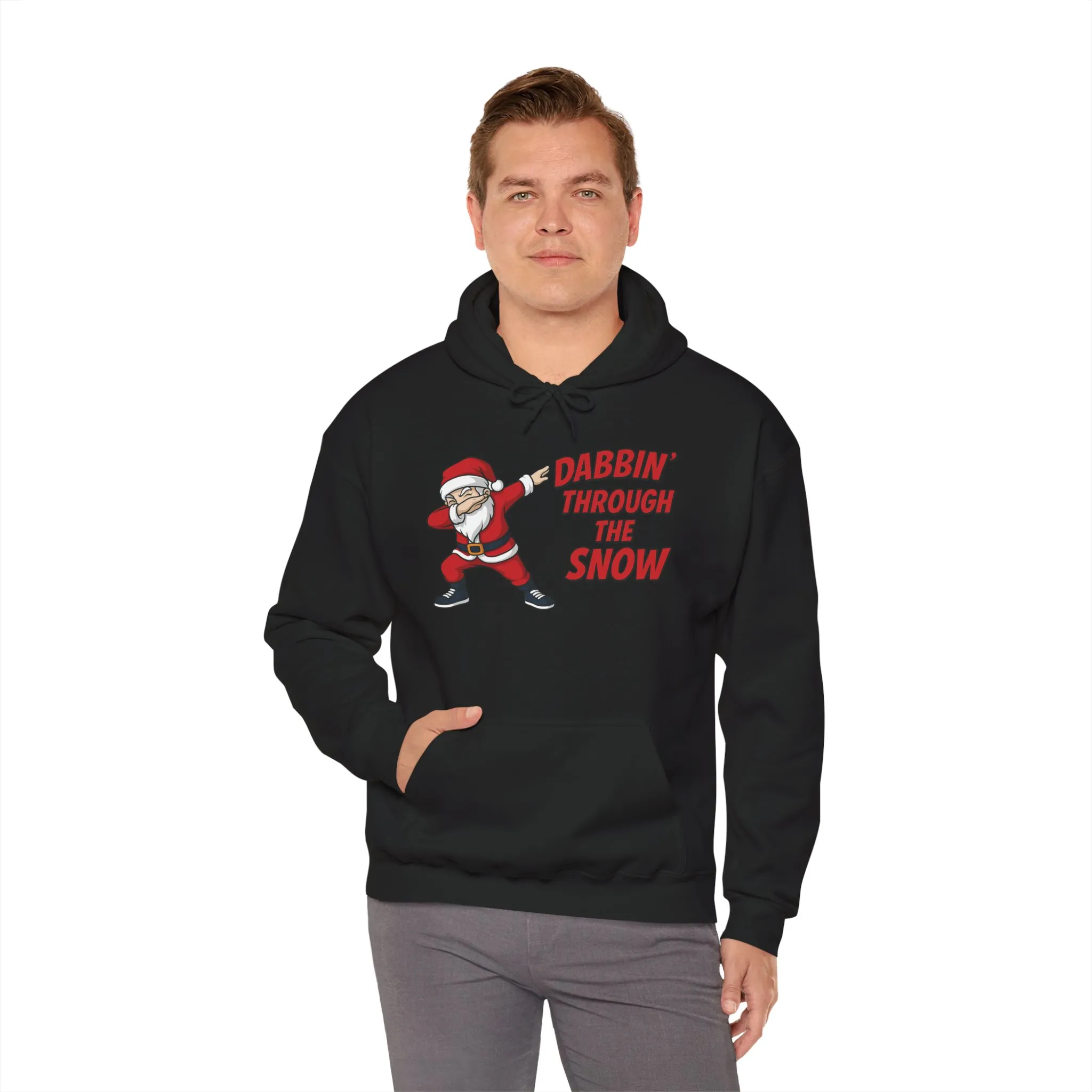 Dabbin Santa Men's Christmas Hoodie, Funny Holiday Sweatshirt - Image 12
