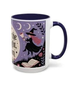 Under the Moonlight I Bloom Mug, Witchy Moon Magic Coffee Cup, Feminine Mystic Gift for Spiritual, Self Growth Lovers, Coffee Mug (11, 15oz)
