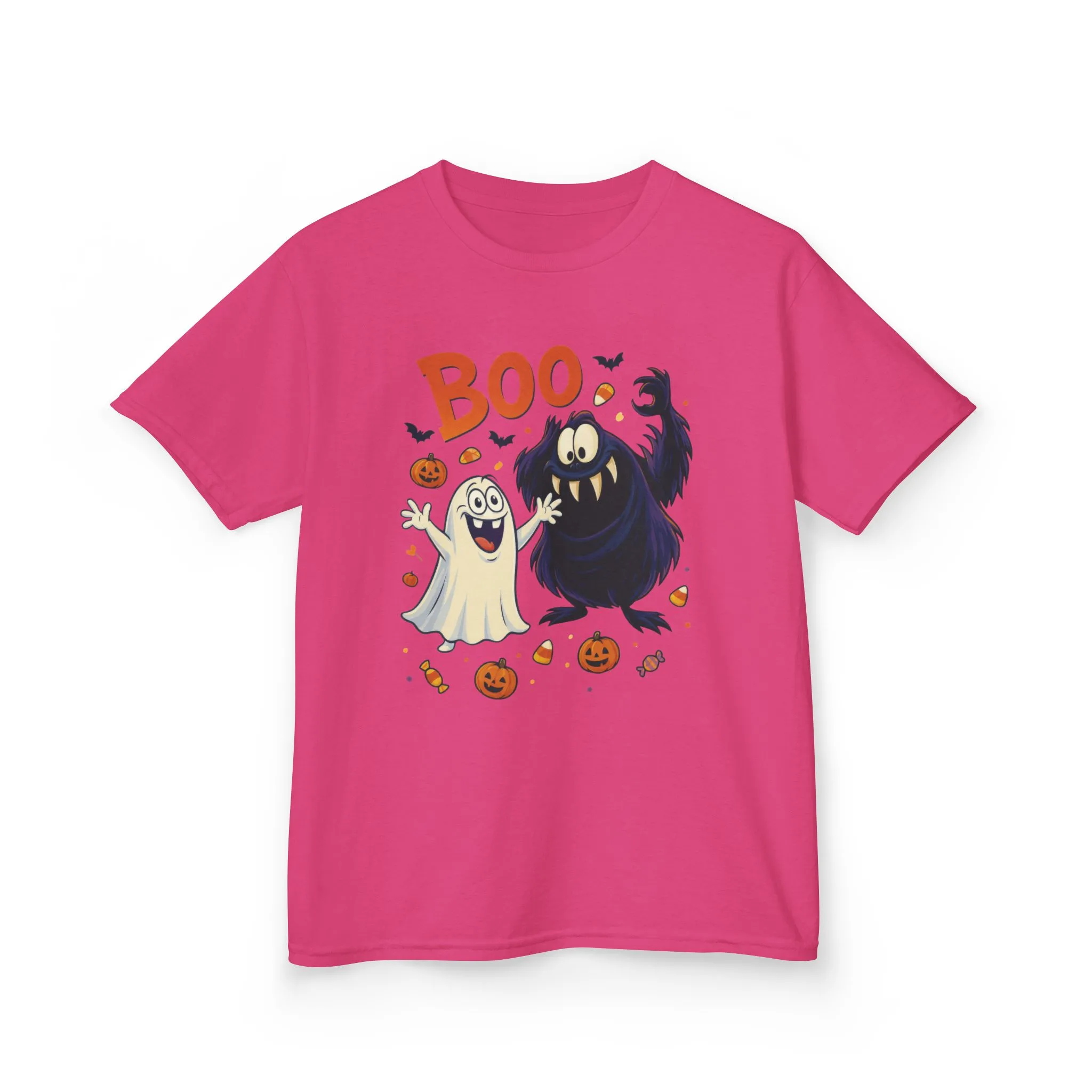 Kids Halloween T-Shirt BOO! Cute Ghost Monster Shirt, Funny Spooky Graphic Tee for Boys Girls, Halloween Costume Gift - Image 22