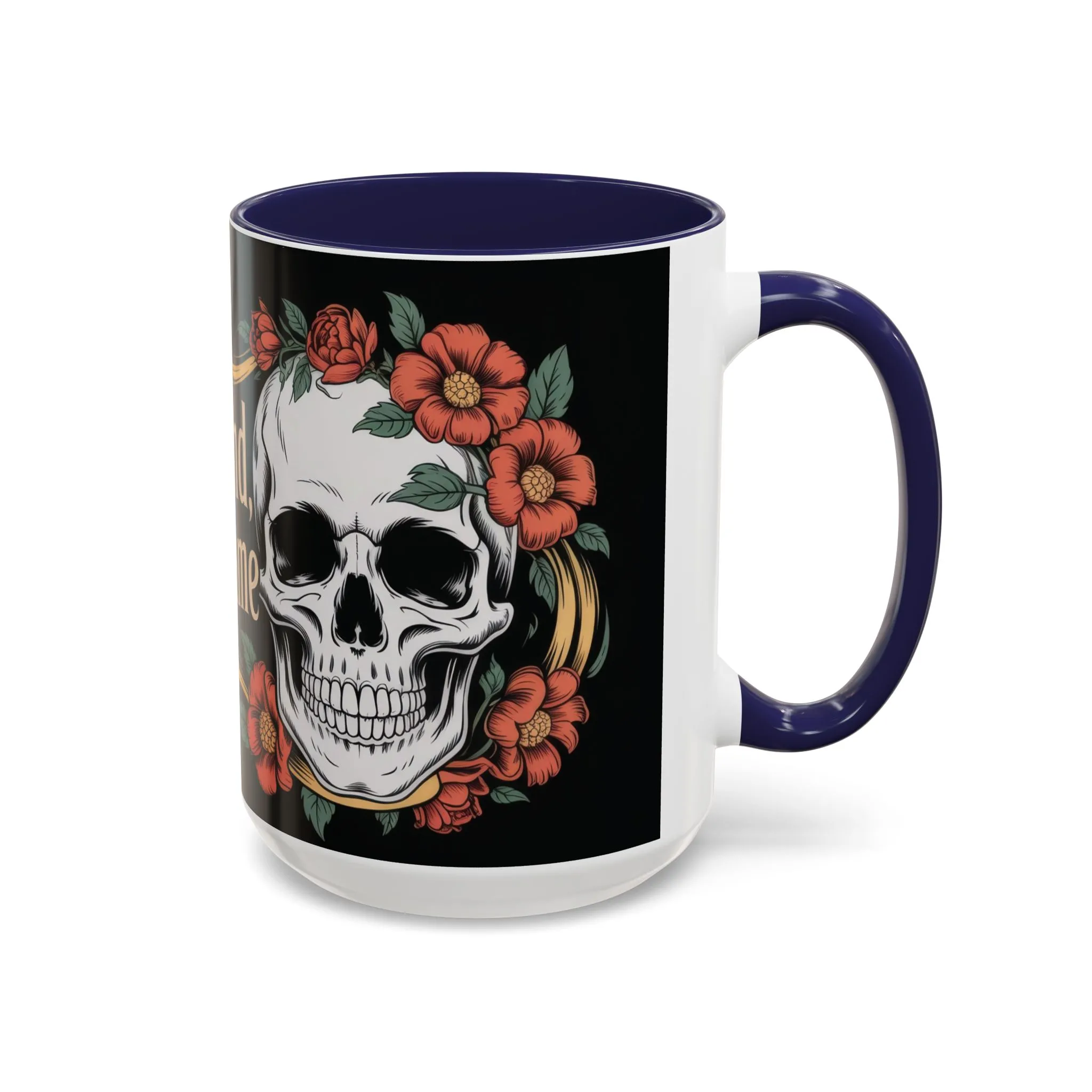 Eternal Mind Endless Flame Mug, Gothic Skull - Floral Coffee Cup, Dark Romantic Gift for Halloween or Everyday Use, Coffee Mug (11, 15oz) - Image 7