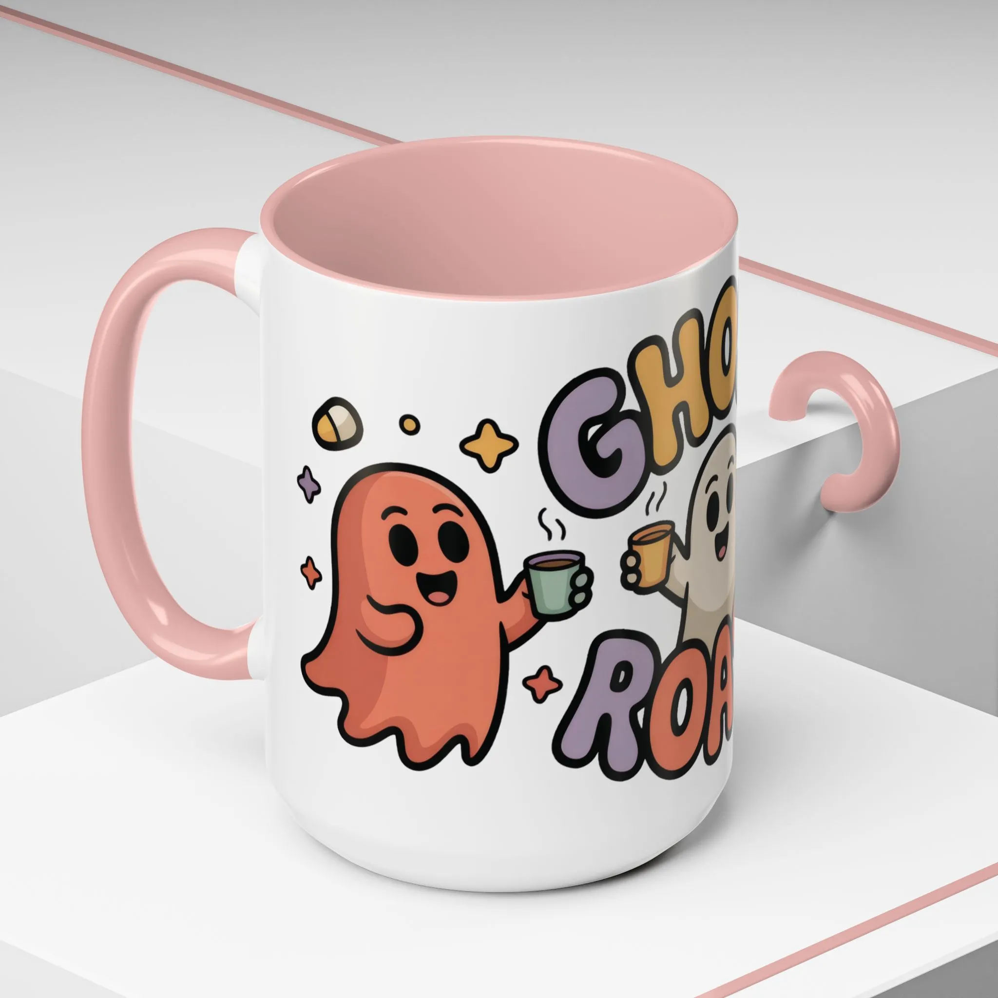 Ghost Roast Halloween Mug, Cute Spooky Coffee Cup, Kawaii Ghost Drinkware, Funny Fall Mug Gift for Coffee Lovers, Accent Coffee Mug (15oz) - Image 5