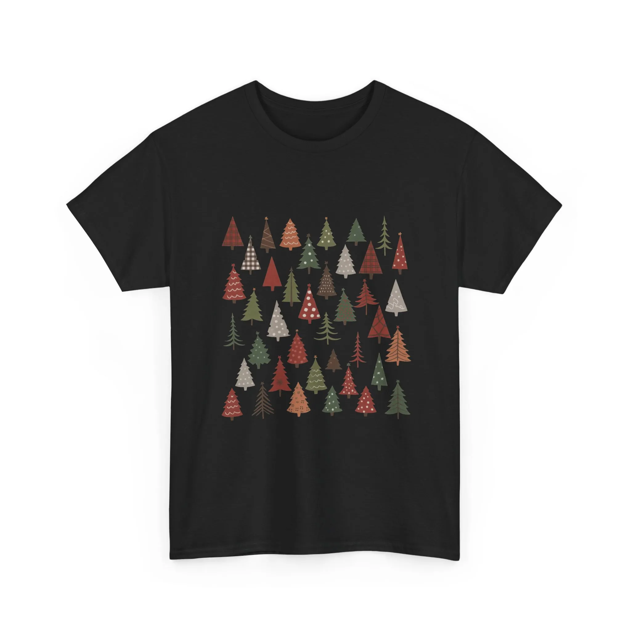 Minimal Christmas Tree T-Shirt, Boho Holiday Tee for Women - Image 7
