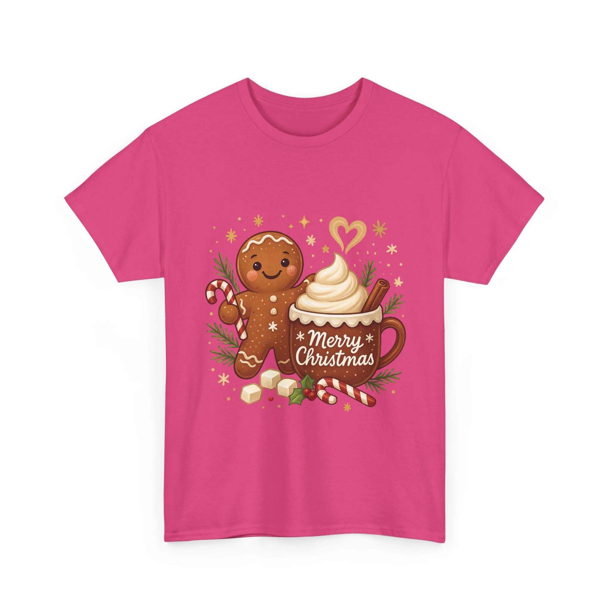 Gingerbread - Hot Cocoa Women's Christmas T-Shirt, Cozy Holiday Tee - Image 22
