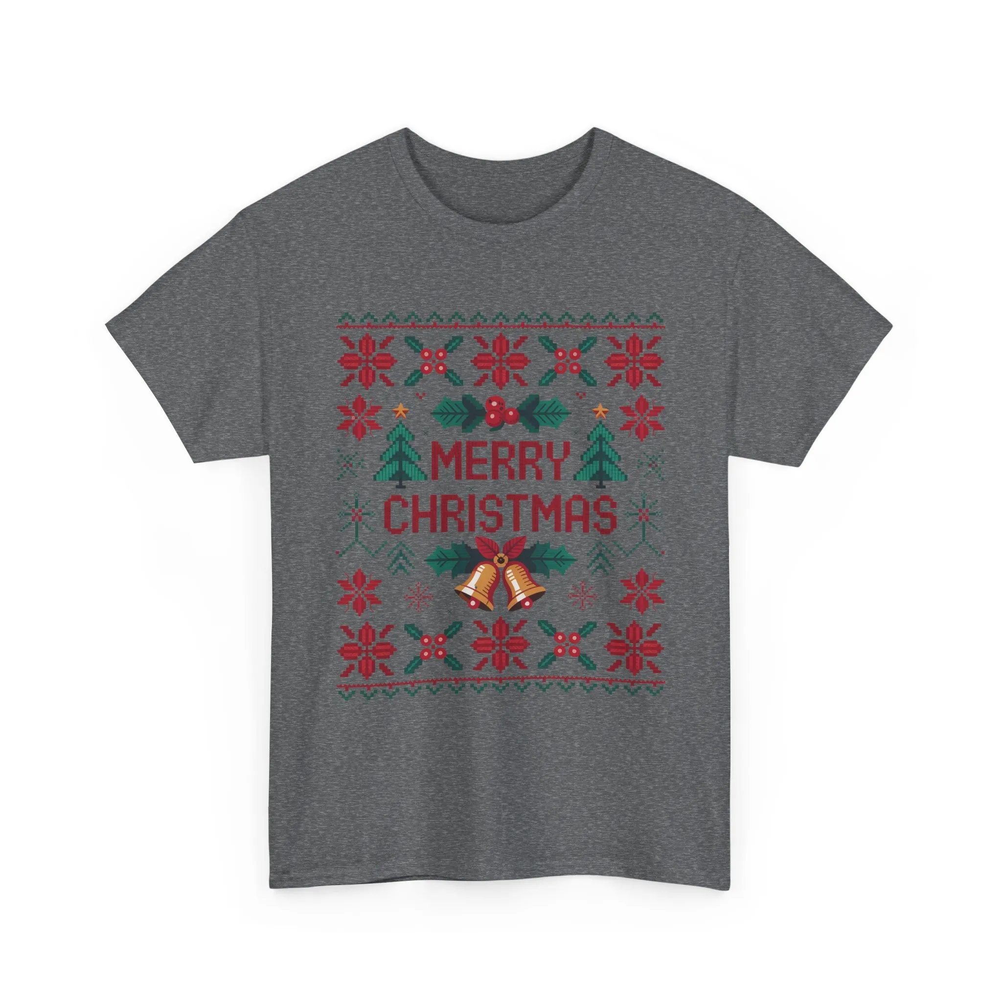 Merry Christmas Women's T-Shirt, Festive Holiday Tee, Classic Red - Green Christmas Outfit - Image 13
