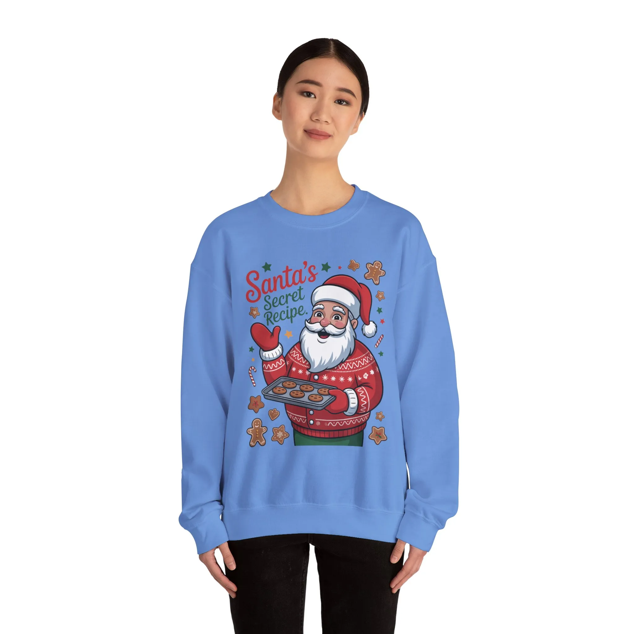 Santa's Secret Recipe Sweatshirt, Funny Christmas Baking Sweater