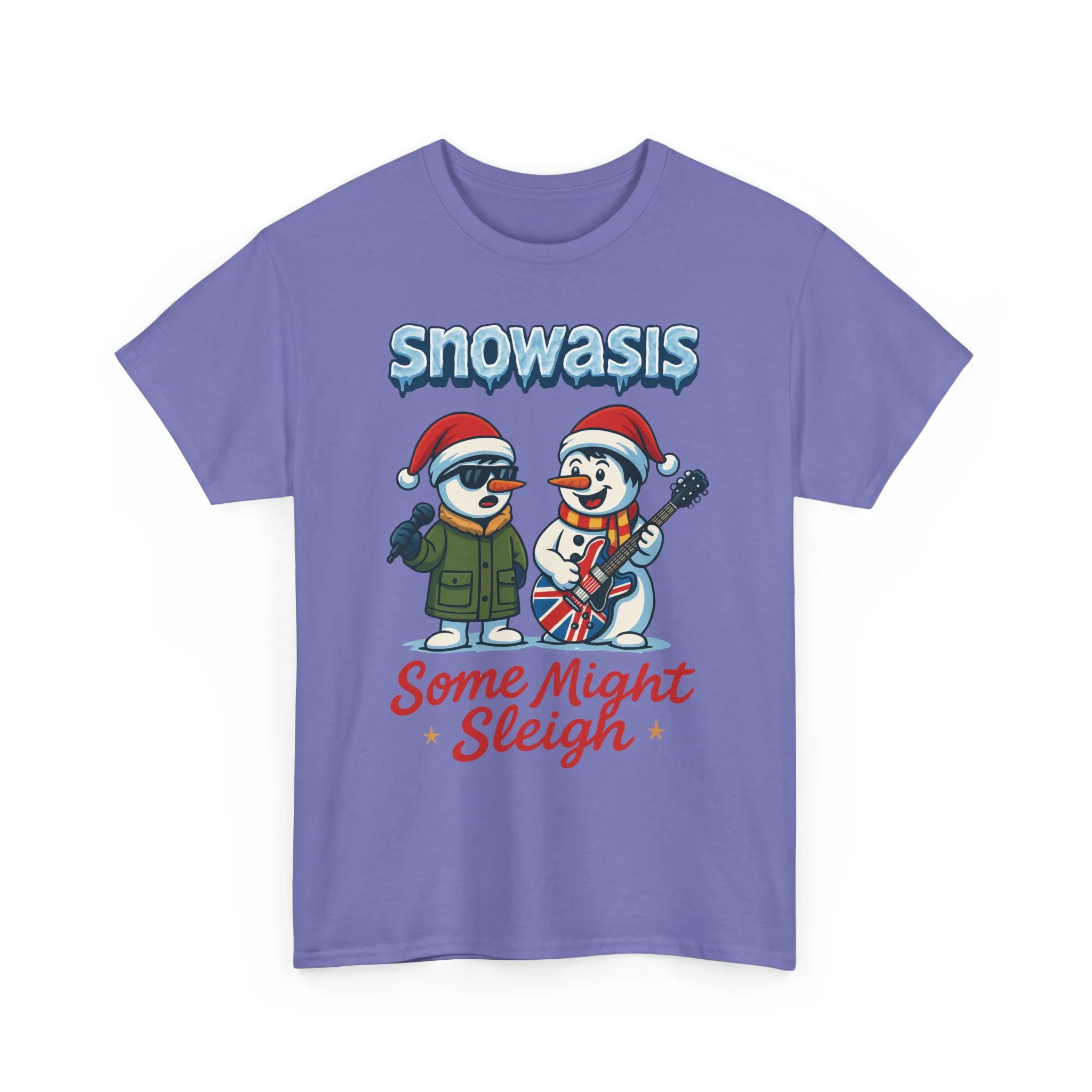 Funny Snowasis Women's Christmas T-Shirt, Retro Music Holiday Tee - Image 22