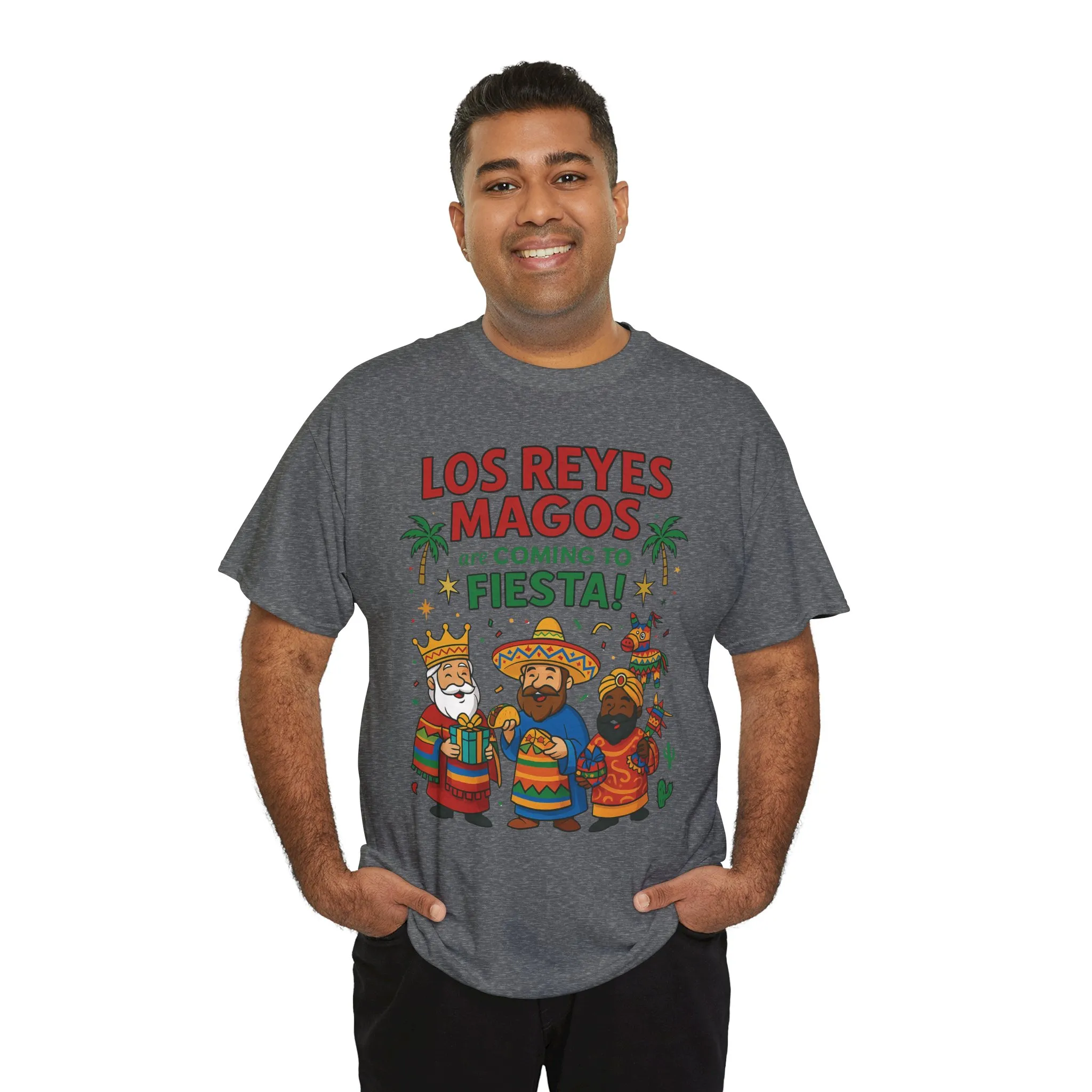Los Reyes Magos Are Coming to Fiesta!, Funny Three Kings Day Shirt, Día de los Reyes Magos T-Shirt for Christmas Fiesta Lovers - Image 12