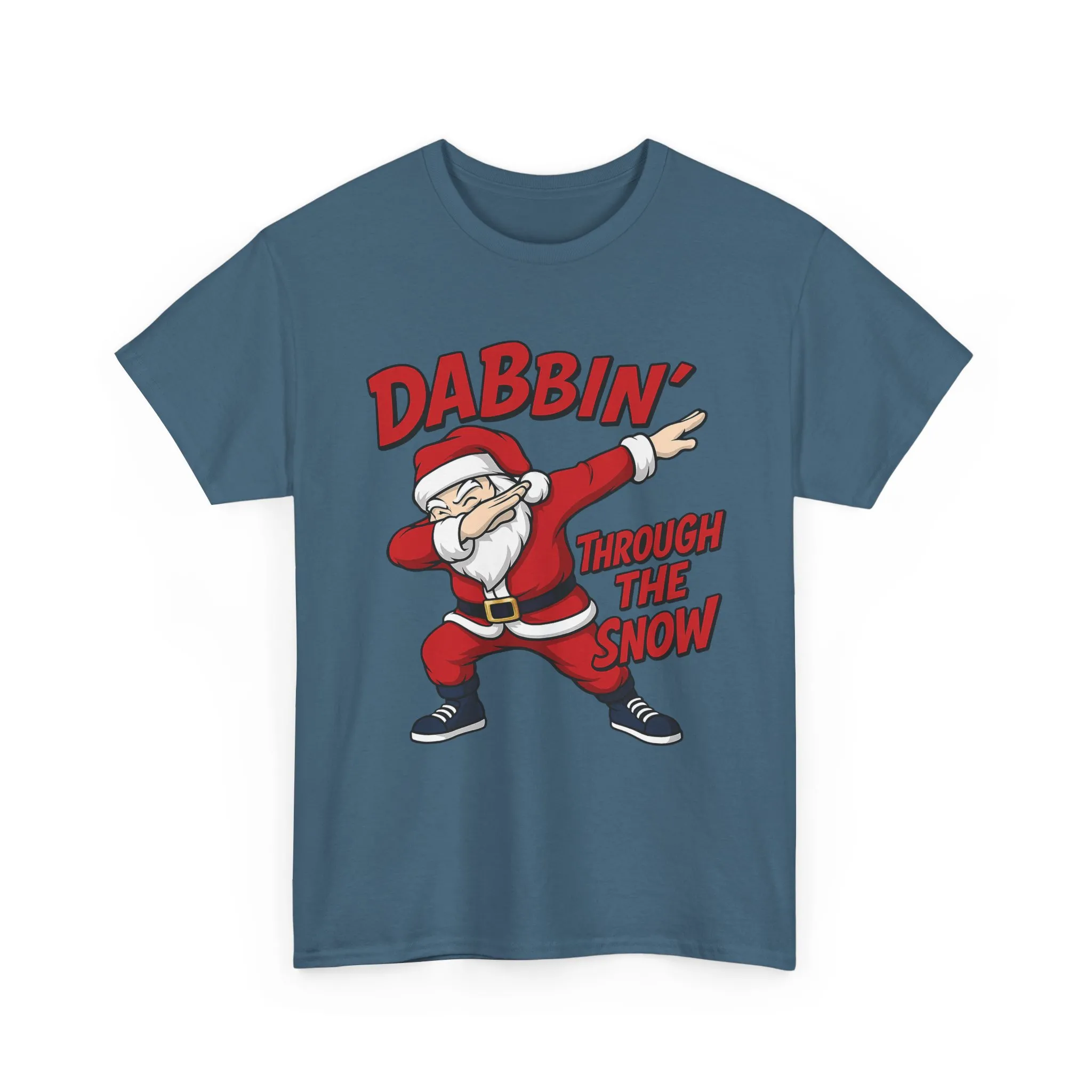 Dabbin Through The Snow Santa Men's Christmas T-Shirt, Funny Holiday Tee - Image 21