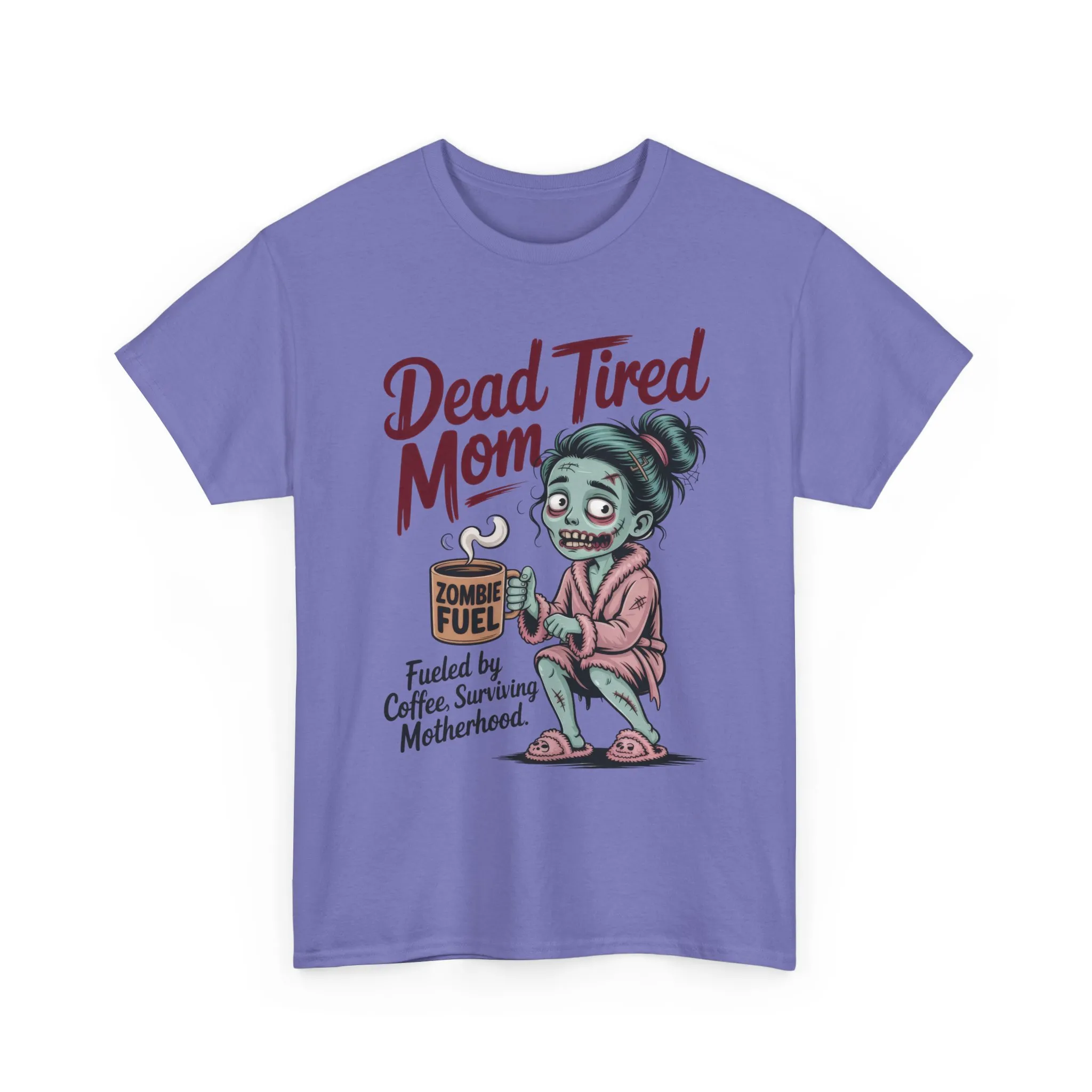 Dead Tired Mom Shirt, Funny Zombie Coffee Women's Tee, Motherhood Survival Tee, Tired Mom Gift, Zombie Mom Shirt - Image 16