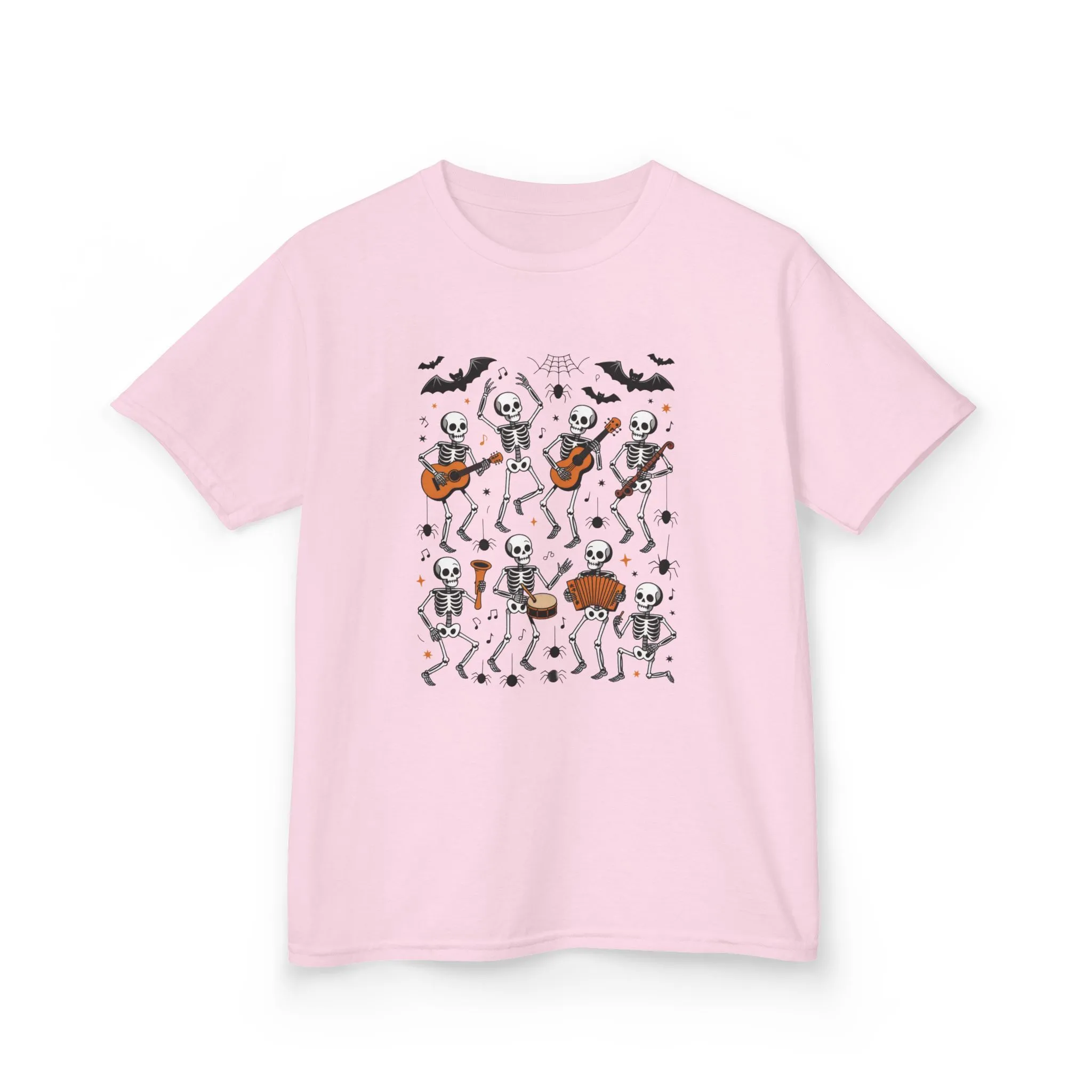 Cute Dancing Skeleton Halloween T-Shirt for Girls Boys, Funny Spooky Band Tee, Kids Halloween Party Top, Cute Fall Outfit Gift - Image 19