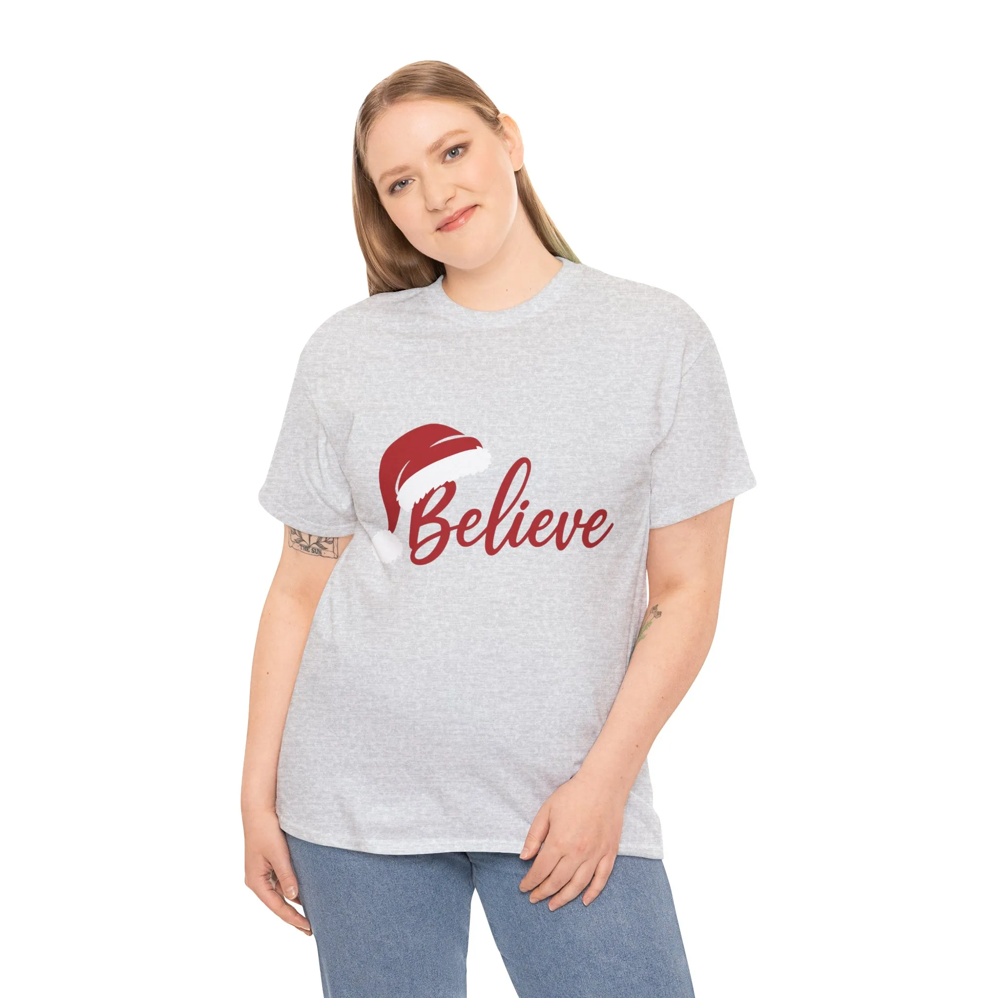 Believe Christmas Women's Shirt, Minimalist Holiday Tee - Image 6